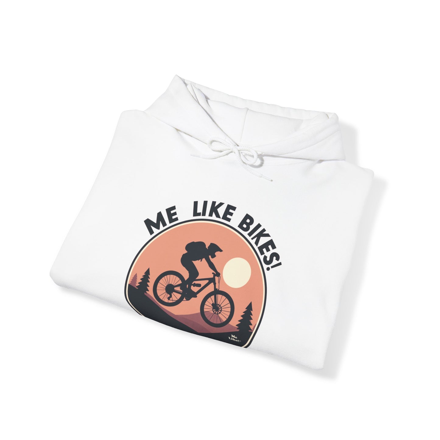 Me Like Bikes! - Unisex Heavy Blend™ Hooded Sweatshirt - (Mountain Bike #3)