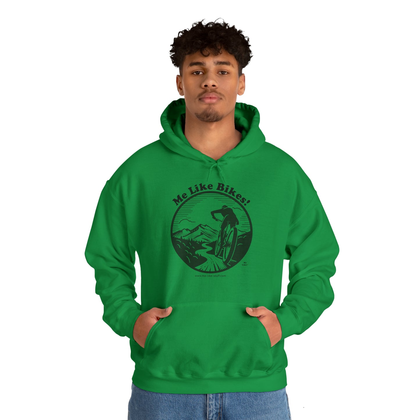 Unisex Heavy Blend™ Hooded Sweatshirt - Me Like Bikes! (MB #1)