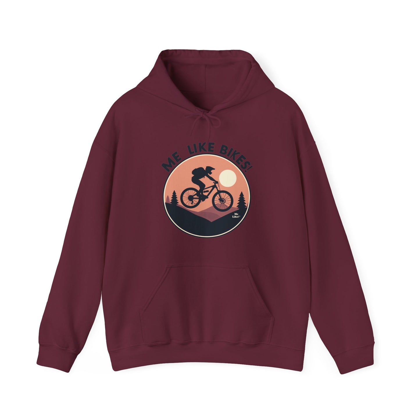 Me Like Bikes! - Unisex Heavy Blend™ Hooded Sweatshirt - (Mountain Bike #3)