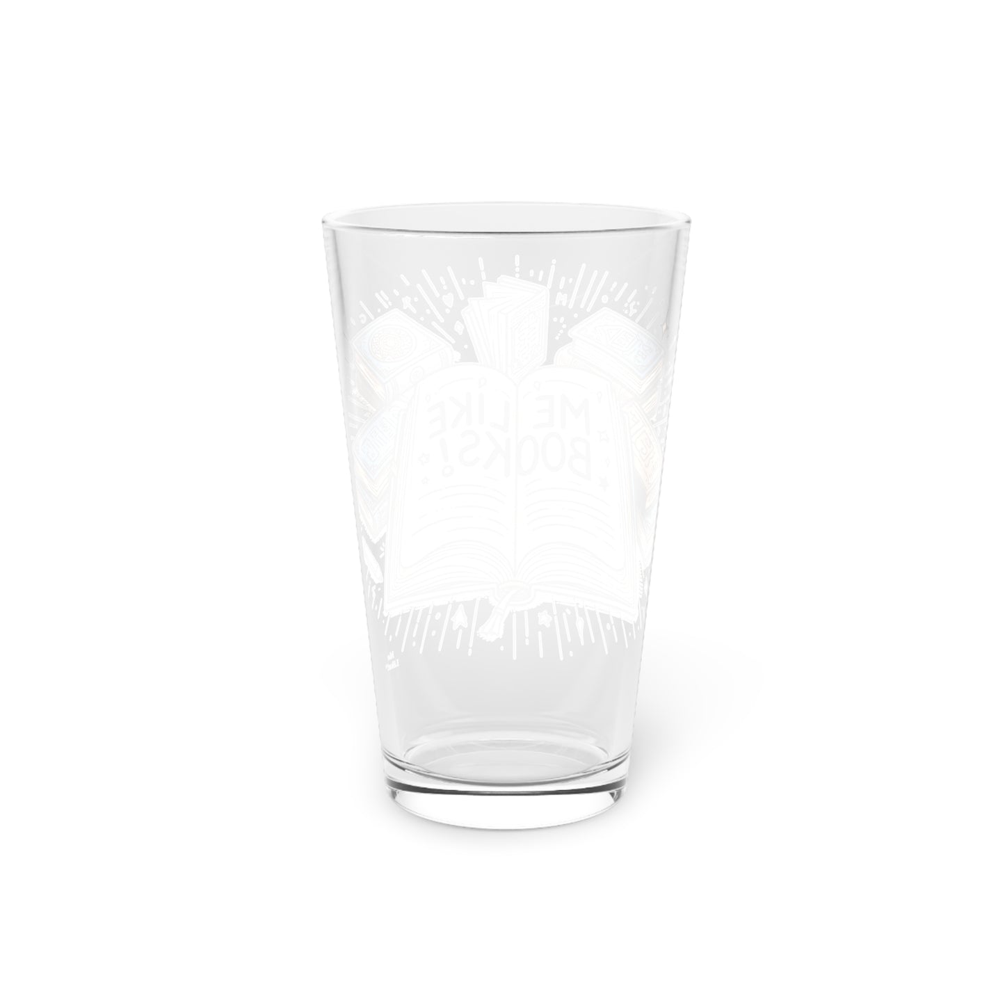 Me Like Books! - Pint Glass, 16oz - (Books #1)