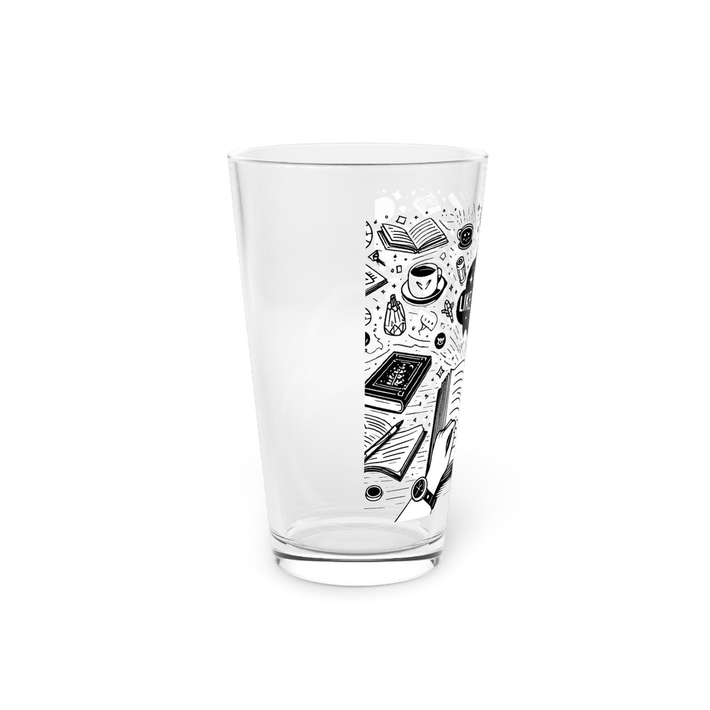 Me Like Books! - Pint Glass, 16oz - (Books #3)