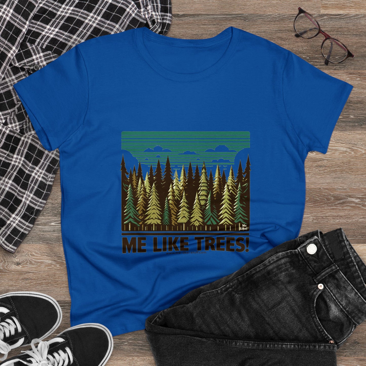 Women's Heavy Cotton Tee - Me Like Trees! (#5)