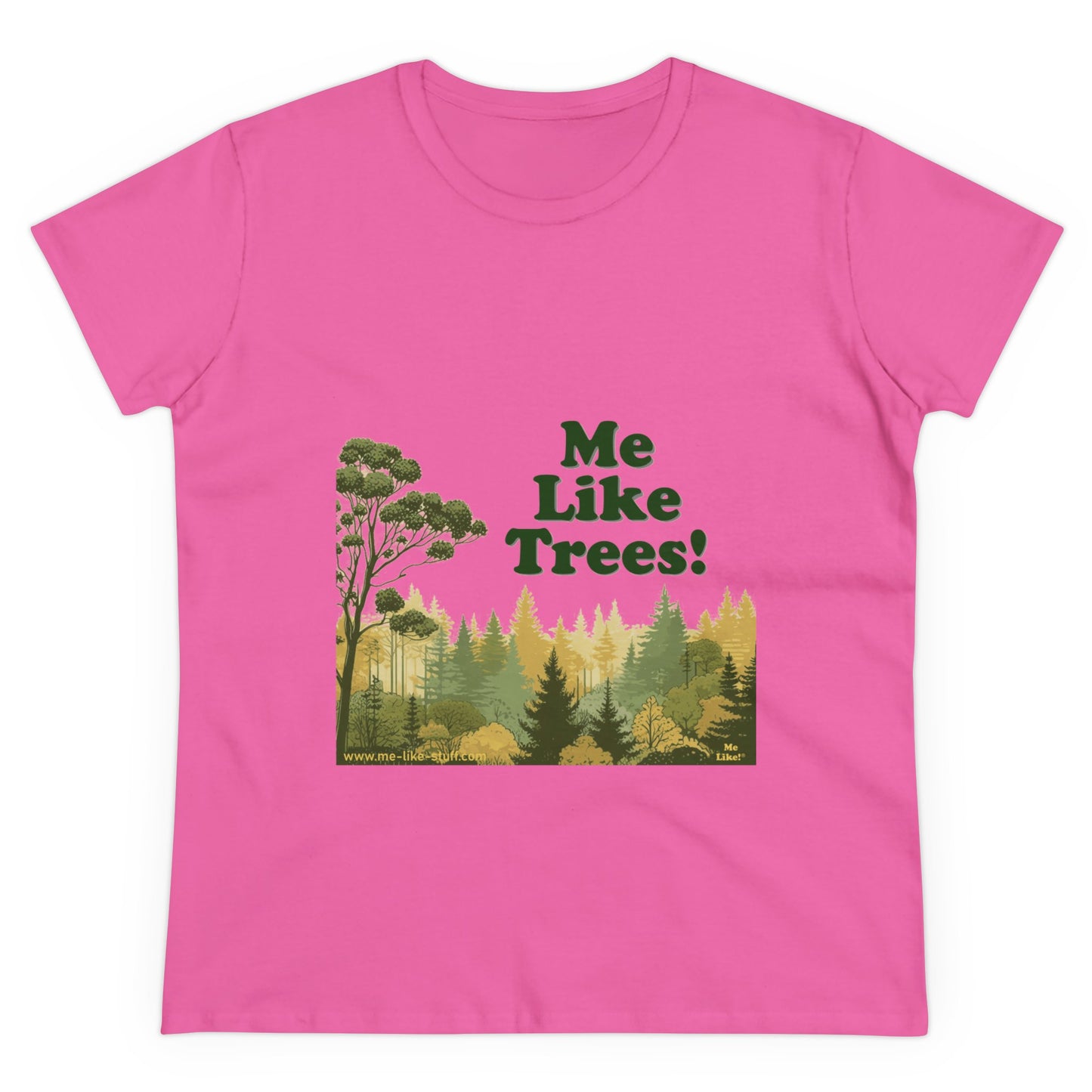 Women's Heavy Cotton Tee - Me Like Trees! (#1)