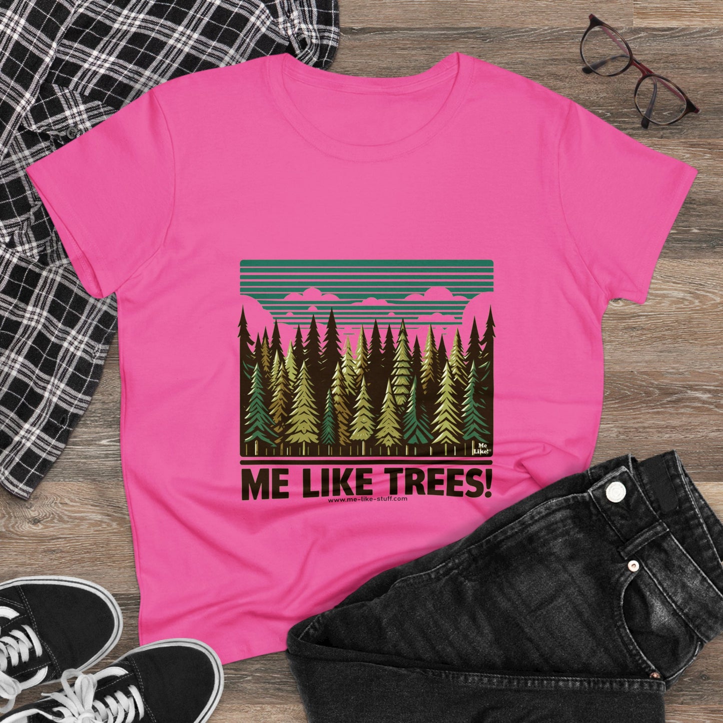 Women's Heavy Cotton Tee - Me Like Trees! (#5)