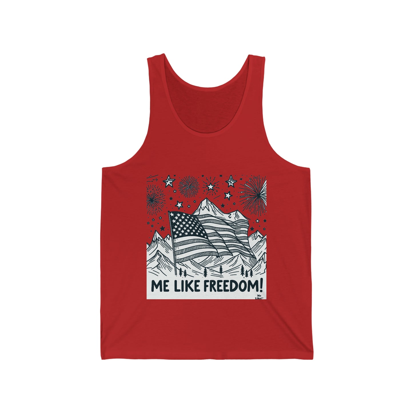 Me Like Freedom! - Unisex Jersey Tank - (Freedom #5)