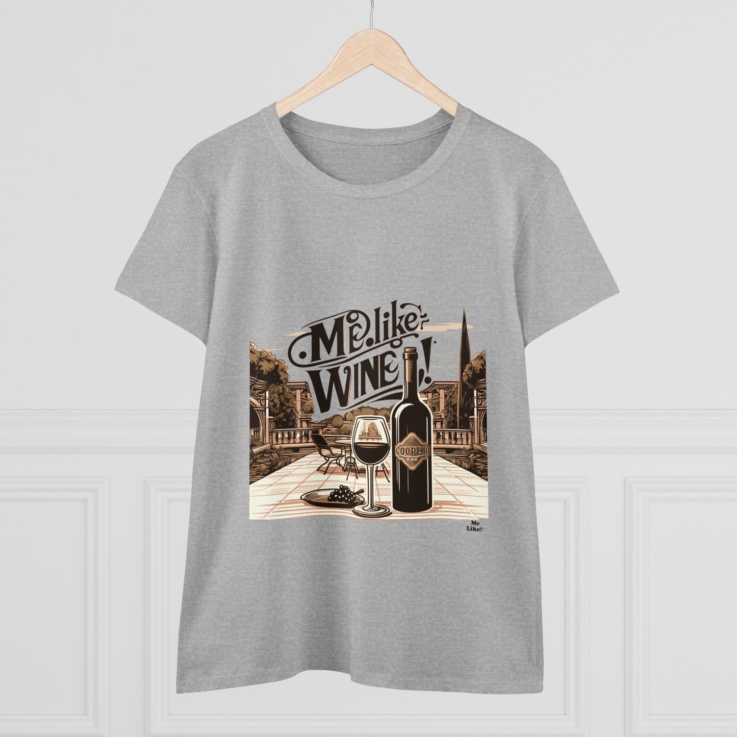 Women's Heavy Cotton Tee - Me Like Wine! (#4)