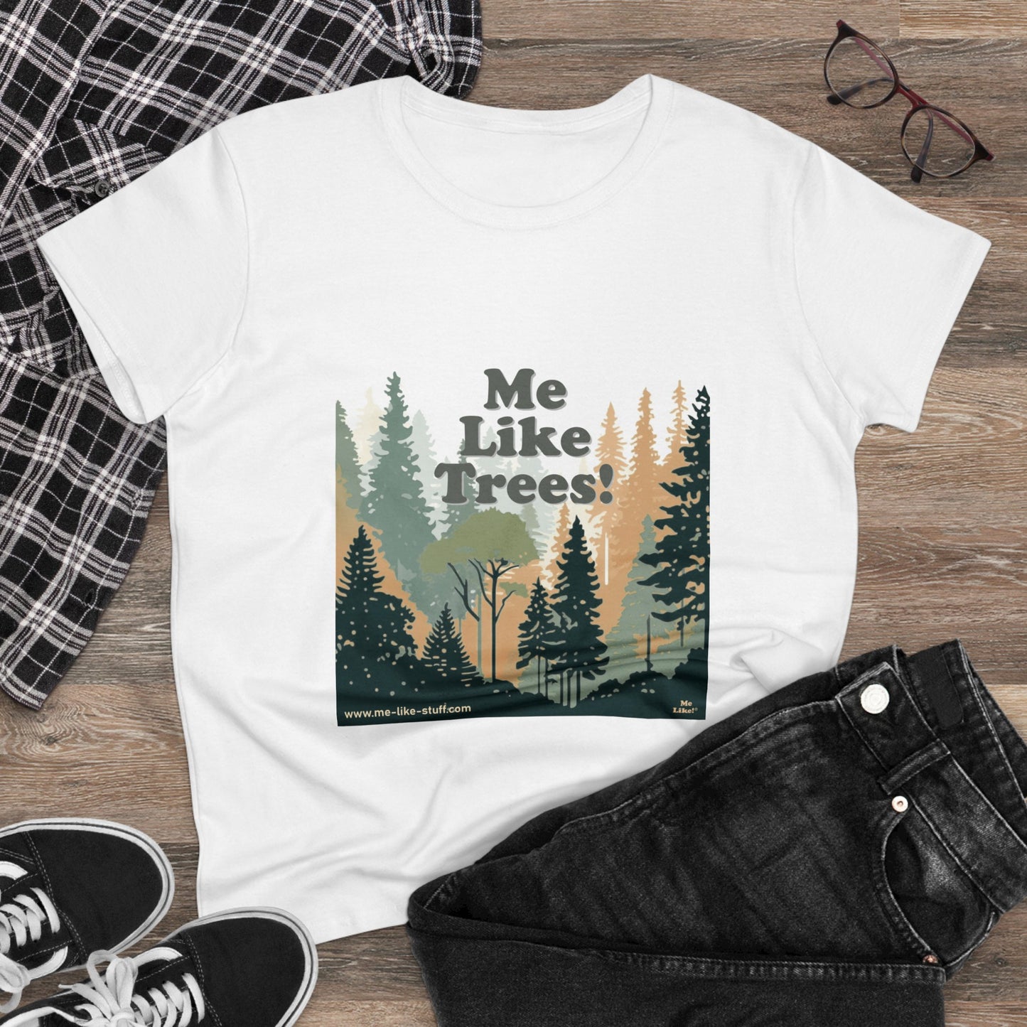 Women's Heavy Cotton Tee - Me Like Trees! (#3)