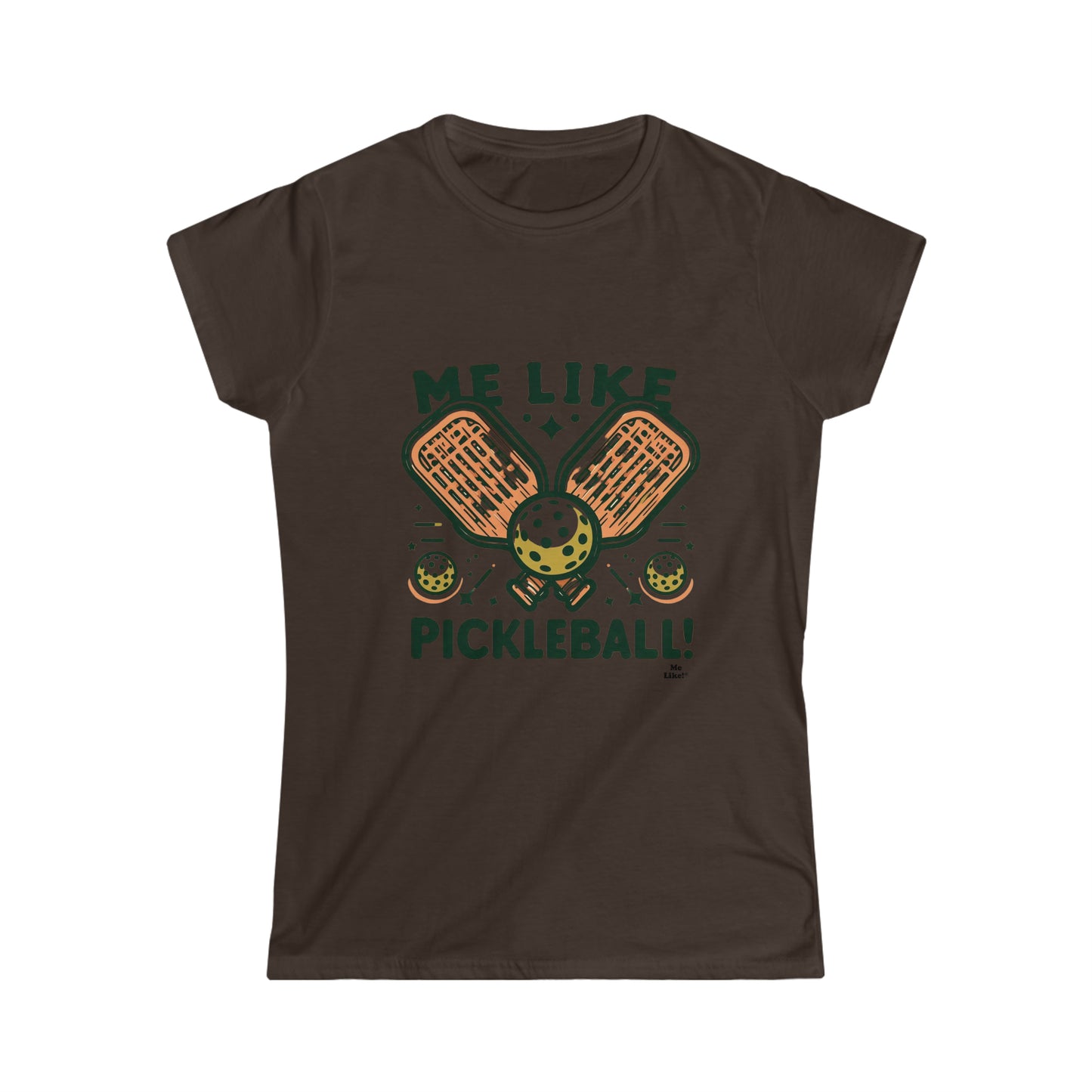 Me Like Pickleball! - Women's Softstyle Tee - (Pickleball #1)