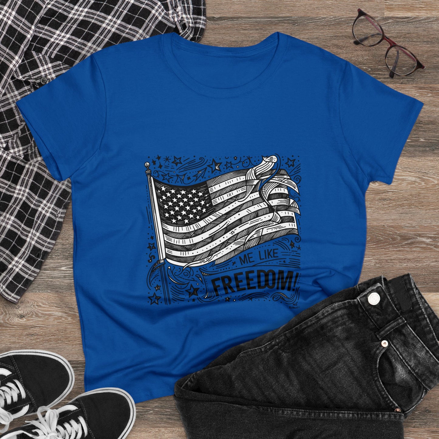 Me Like Freedom! - Women's Heavy Cotton Tee - (Freedom #1)