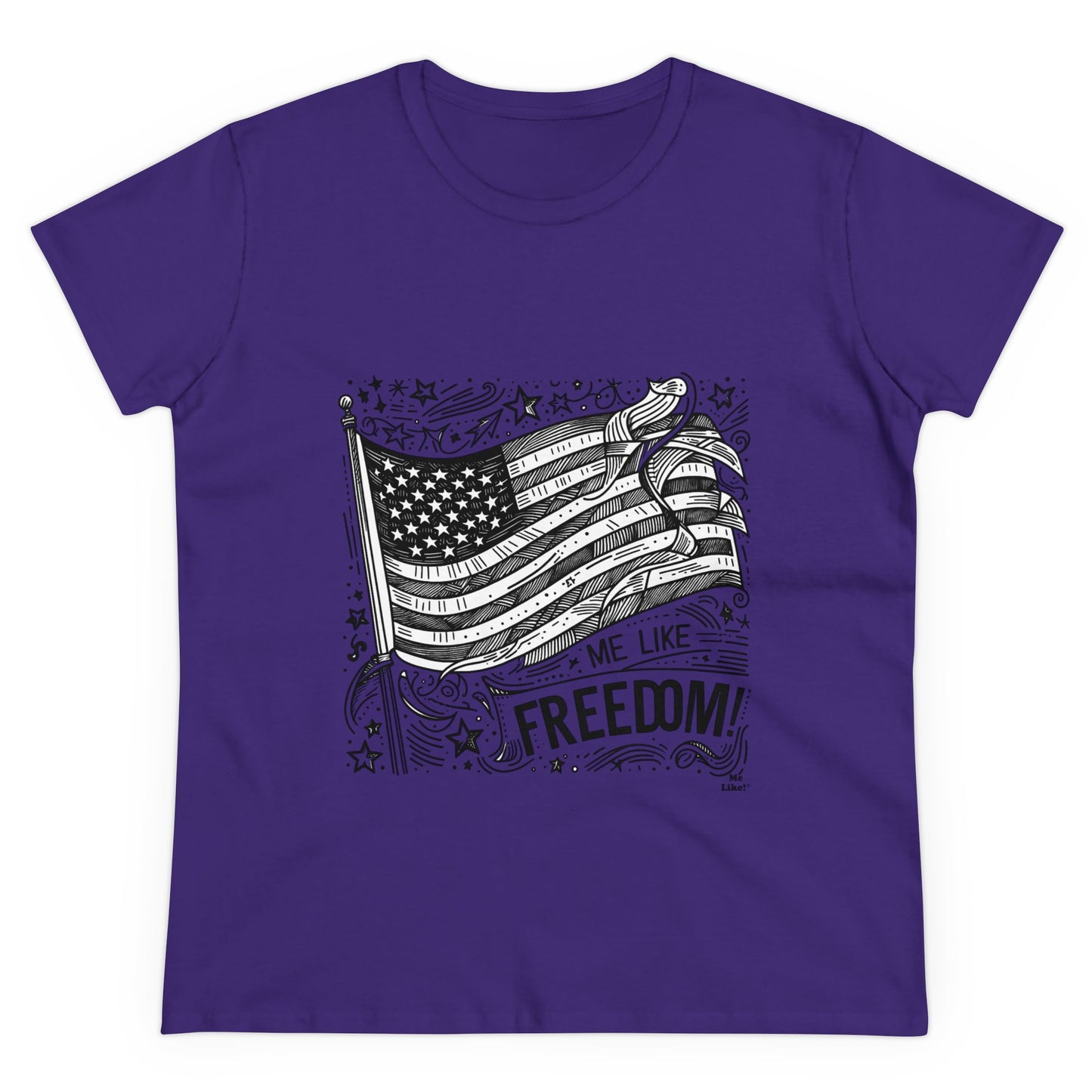 Me Like Freedom! - Women's Heavy Cotton Tee - (Freedom #1)