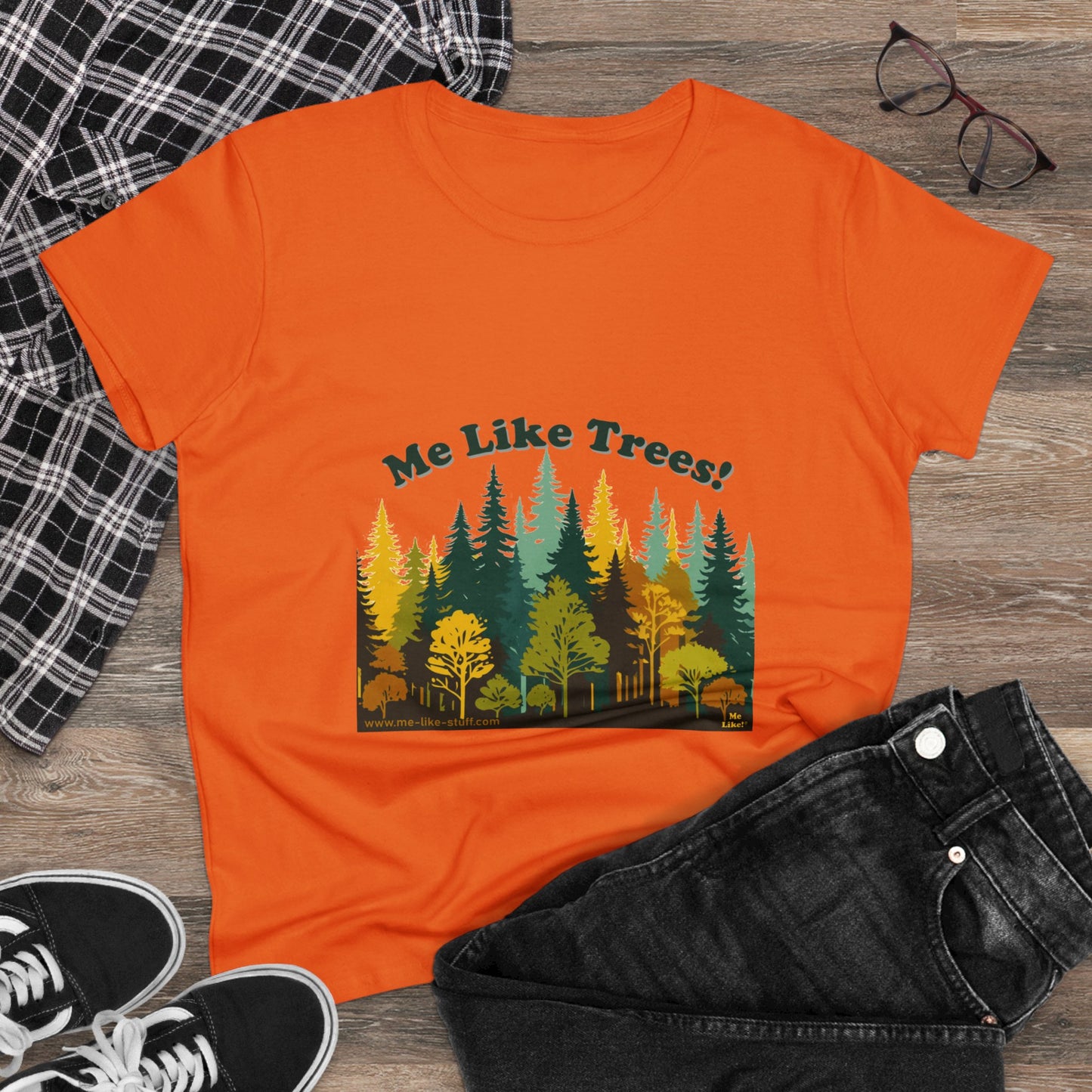 Women's Heavy Cotton Tee - Me Like Trees! (#2)
