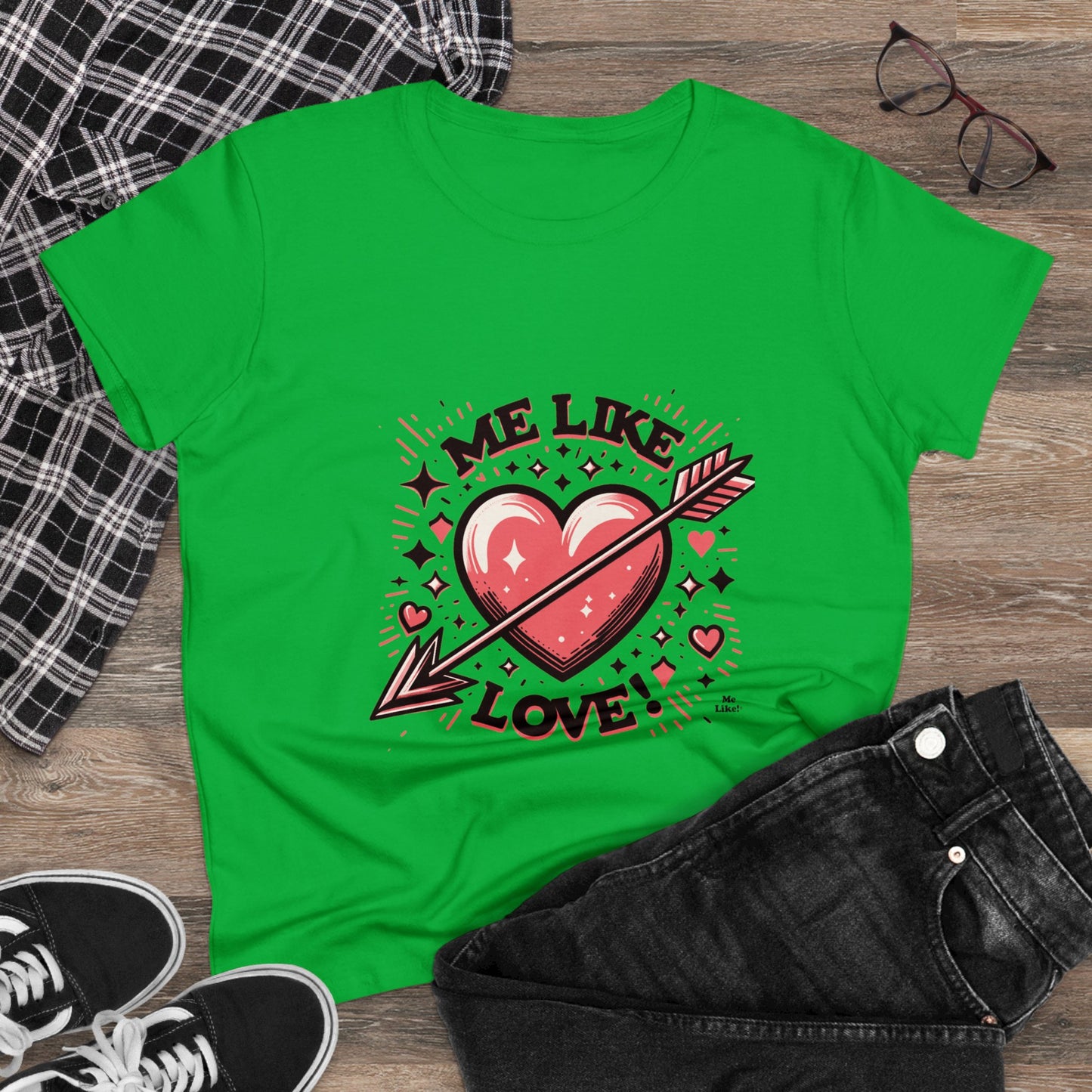 Me Like Love! - Women's Heavy Cotton Tee - (Love #2)