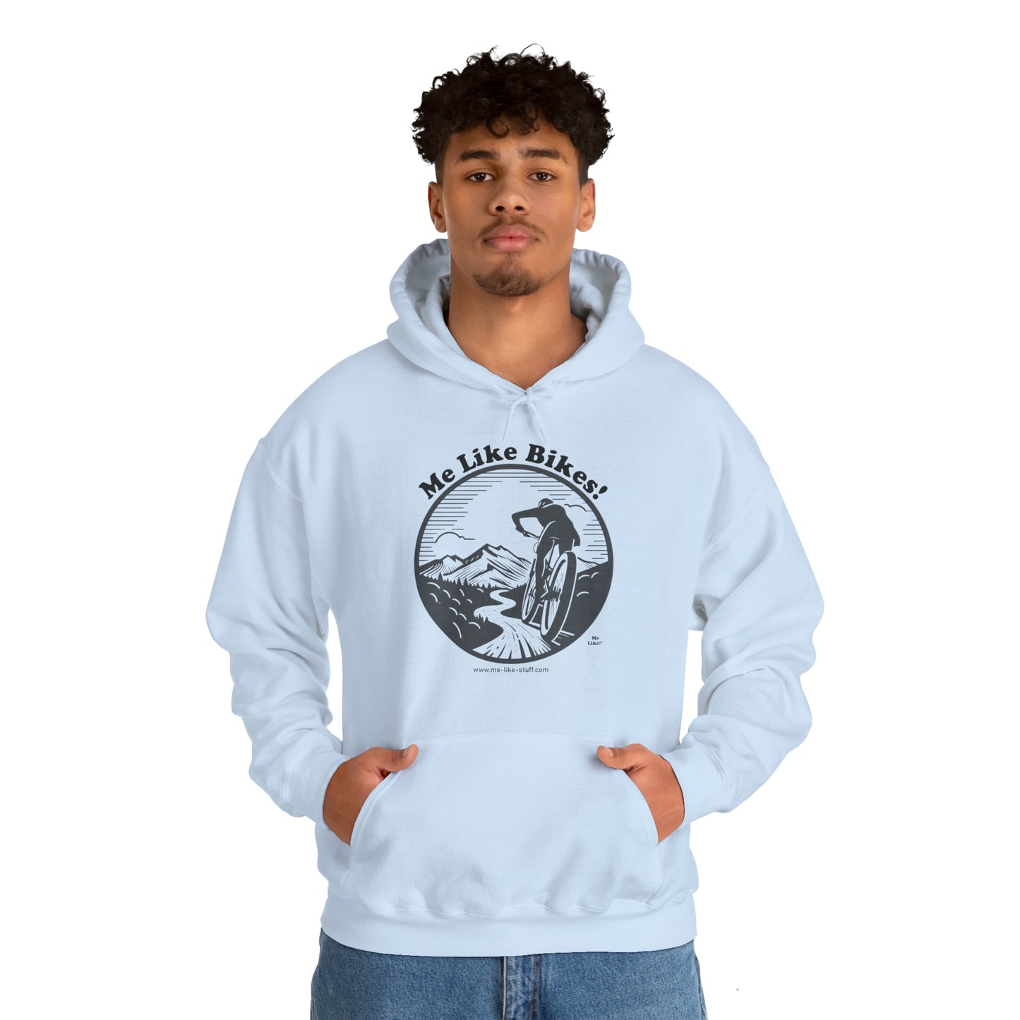 Unisex Heavy Blend™ Hooded Sweatshirt - Me Like Bikes! (MB #1)