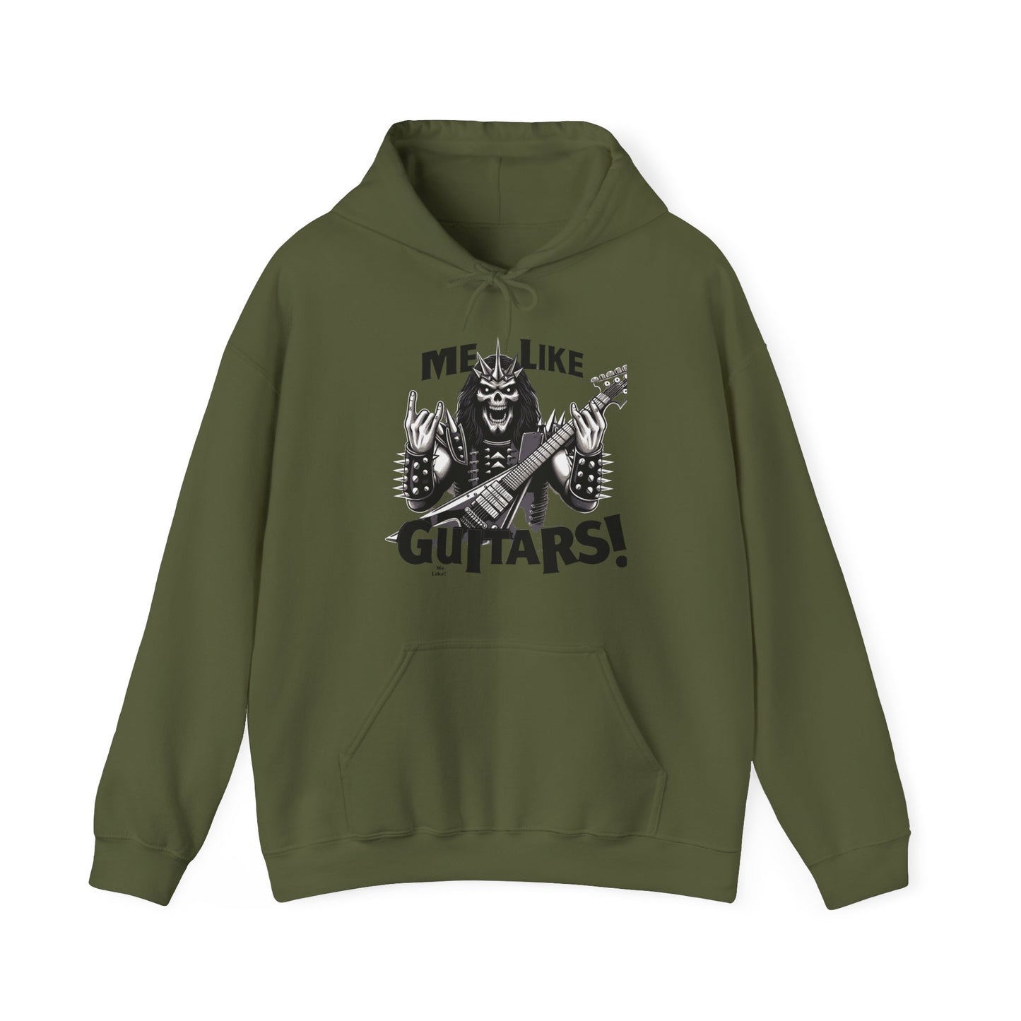 Me Like Guitars! - Unisex Hooded Sweatshirt - Heavy Metal #1