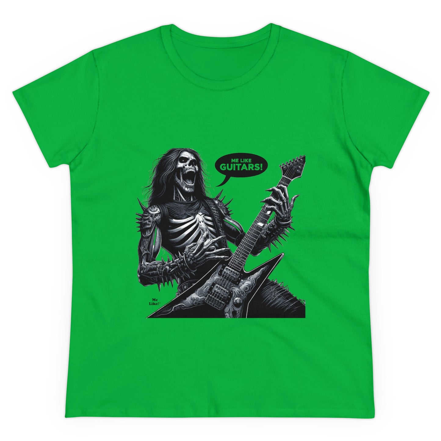 Me Like Guitars! - Women's Cotton Tee - Heavy Metal #4
