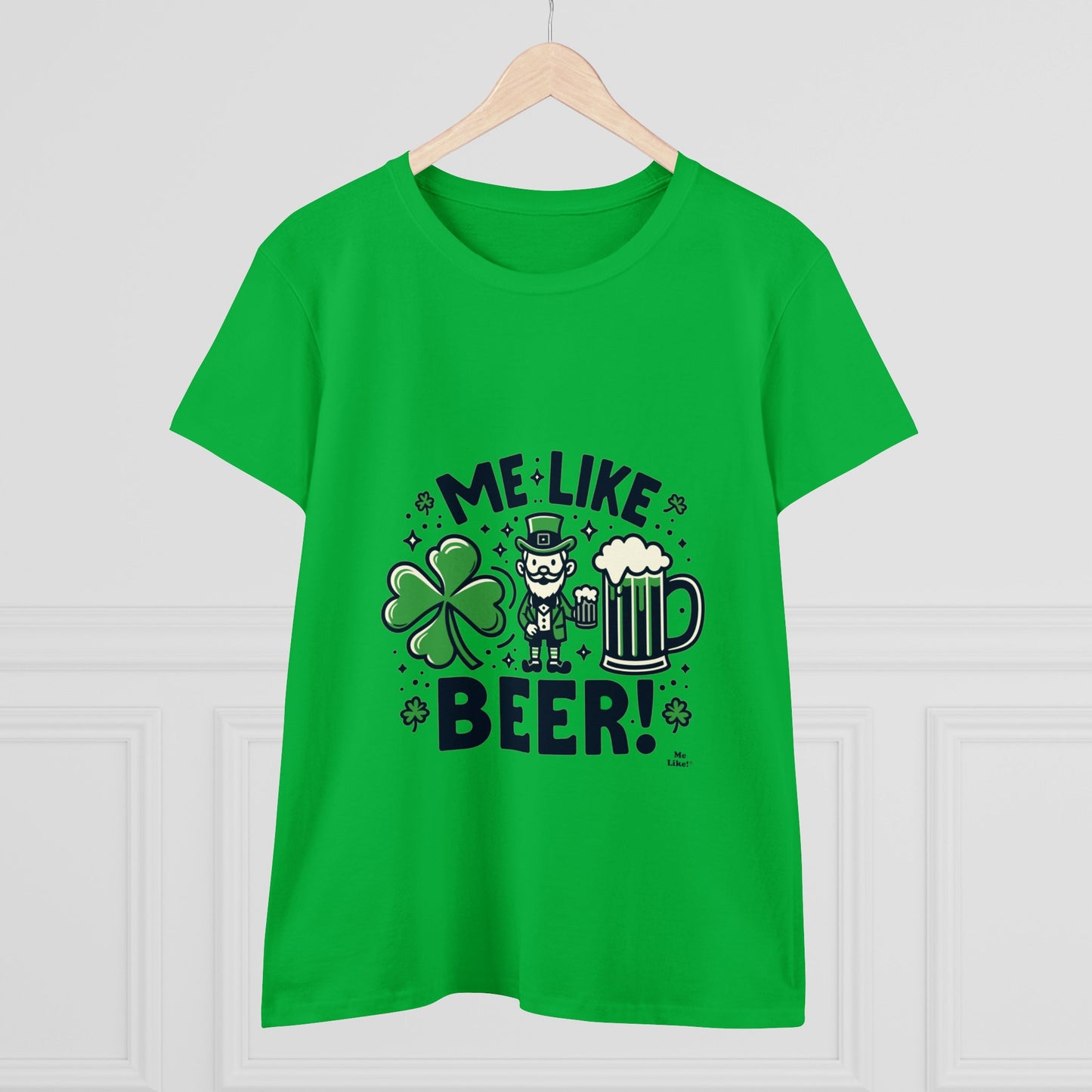 Me Like Beer! - Women's Heavy Cotton Tee - (St. Patrick's Day #2)