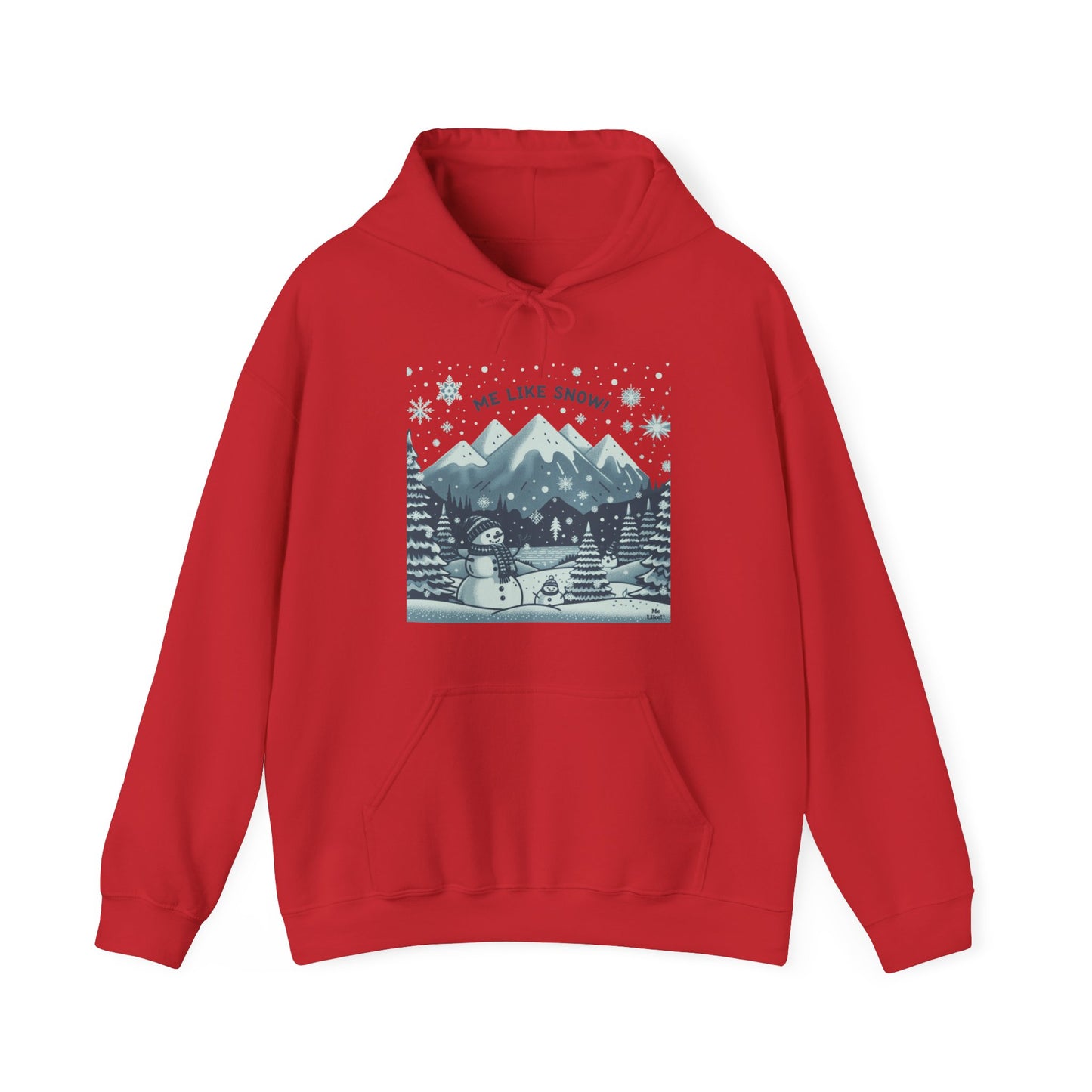 Me Like Snow! - Unisex Heavy Blend™ Hooded Sweatshirt - (Snowman #1)