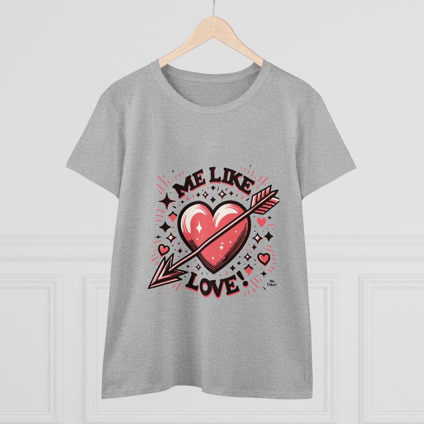 Me Like Love! - Women's Heavy Cotton Tee - (Love #2)