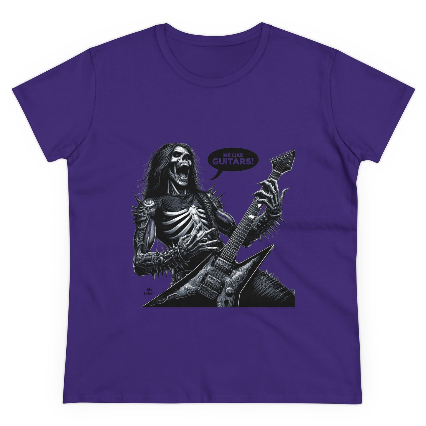 Me Like Guitars! - Women's Cotton Tee - Heavy Metal #4