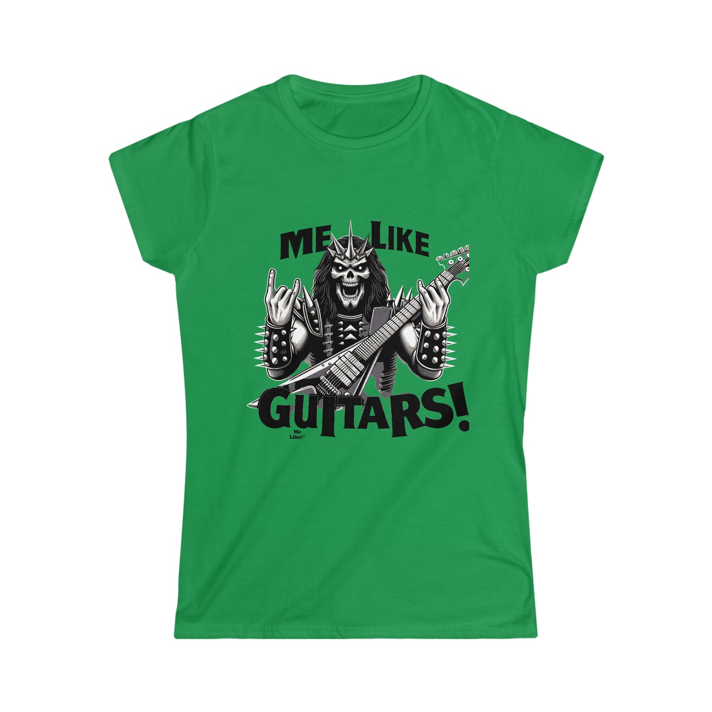 Me Like Guitars! - Women's Softstyle Tee - Heavy Metal #1
