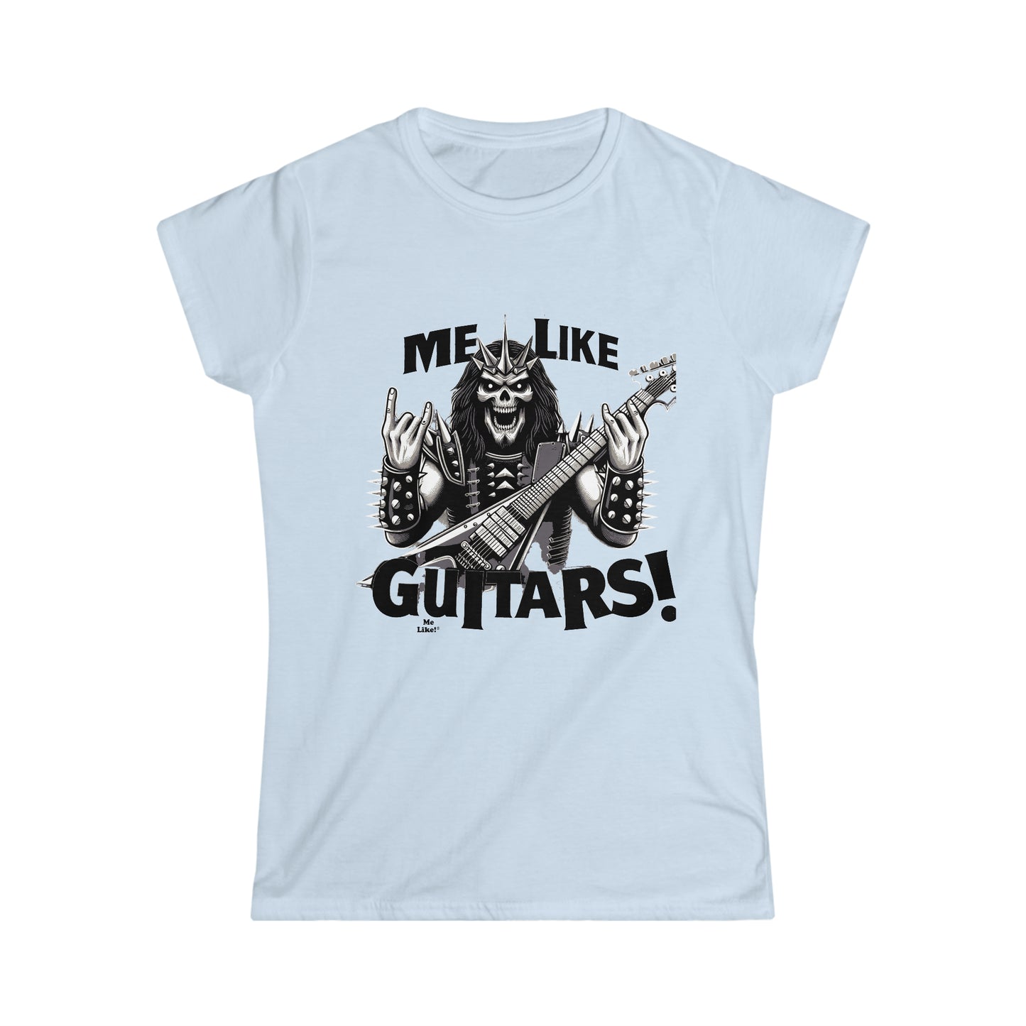 Me Like Guitars! - Women's Softstyle Tee - Heavy Metal #1