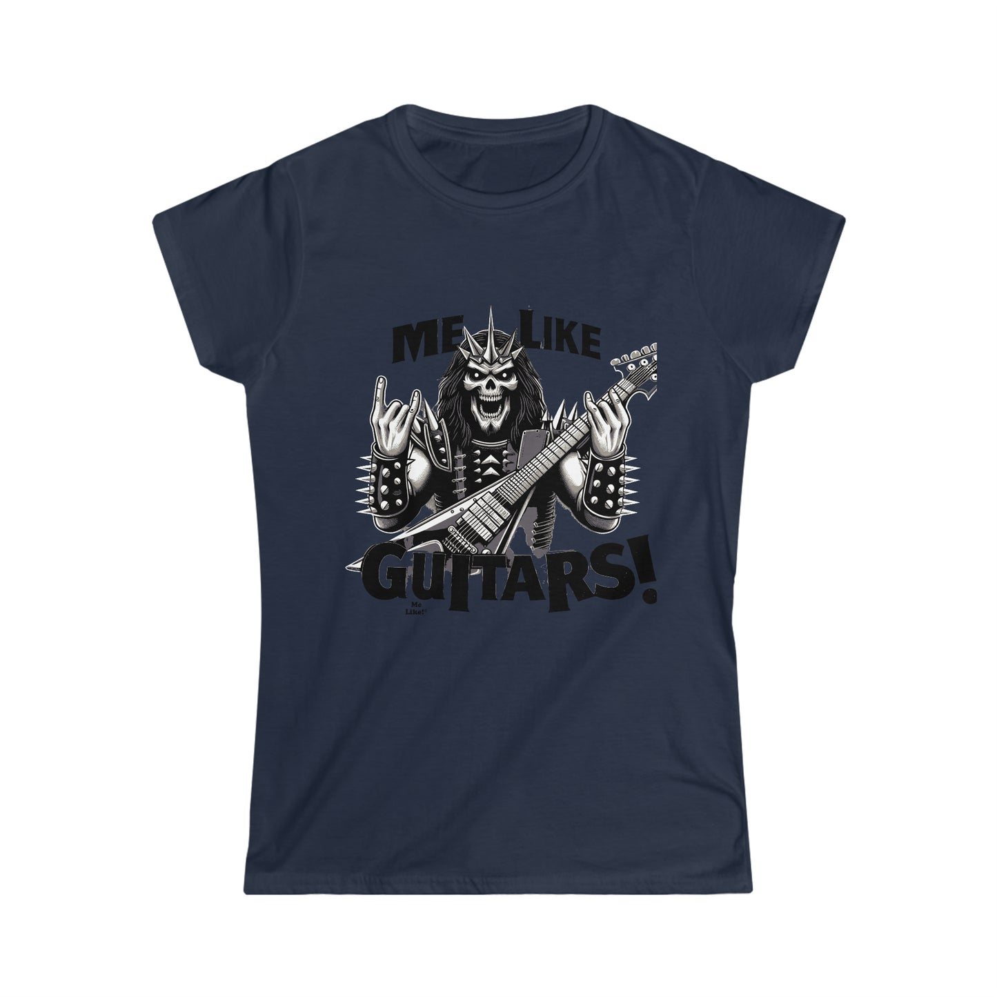 Me Like Guitars! - Women's Softstyle Tee - Heavy Metal #1