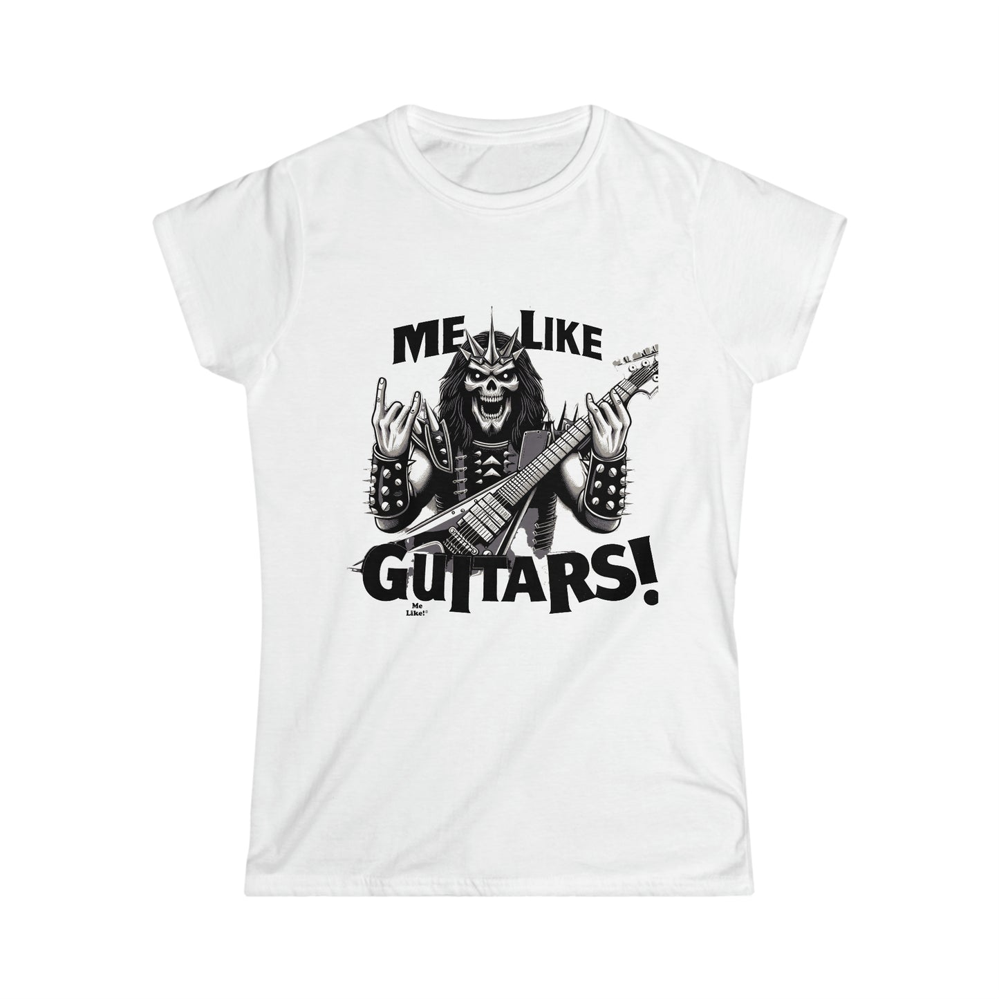 Me Like Guitars! - Women's Softstyle Tee - Heavy Metal #1