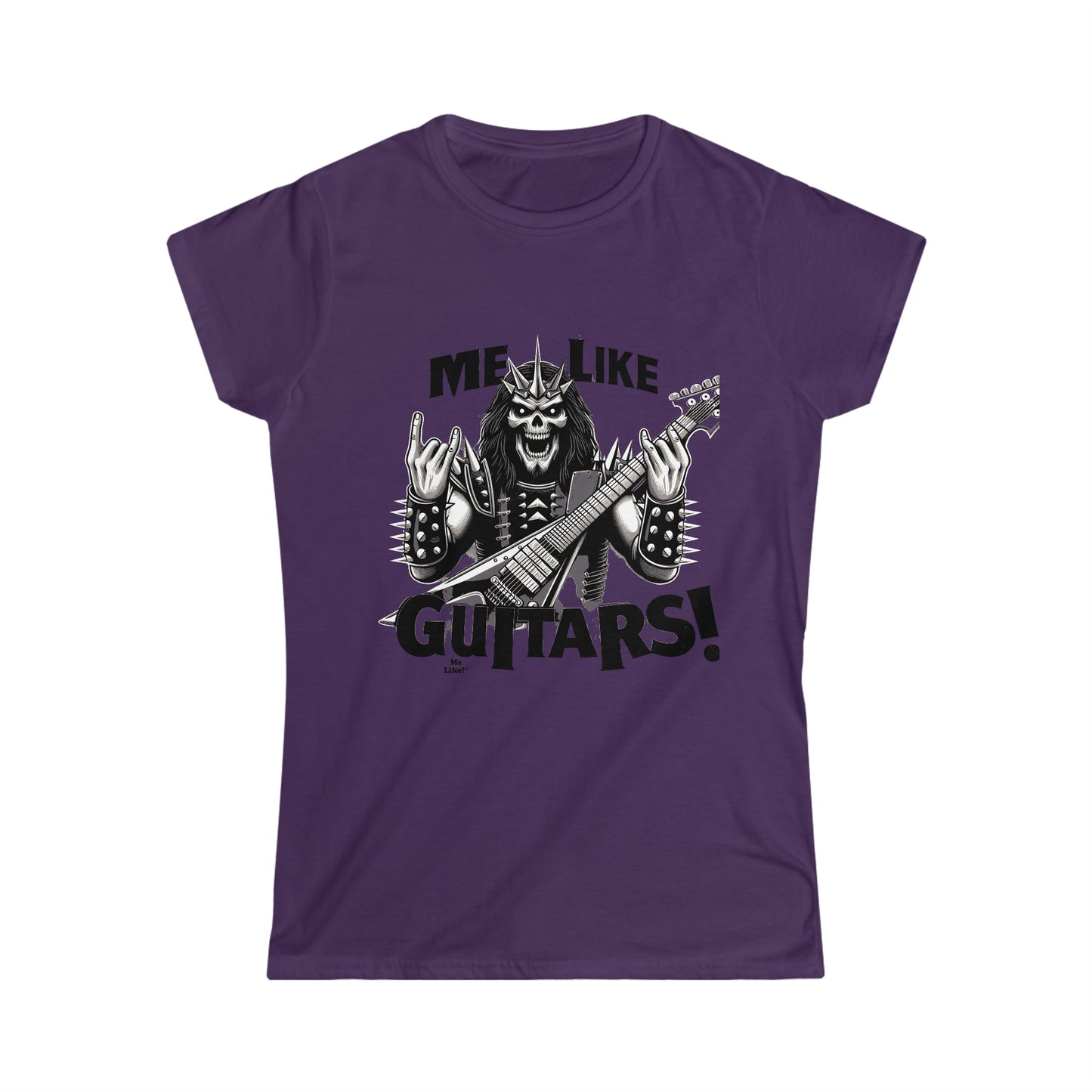 Me Like Guitars! - Women's Softstyle Tee - Heavy Metal #1