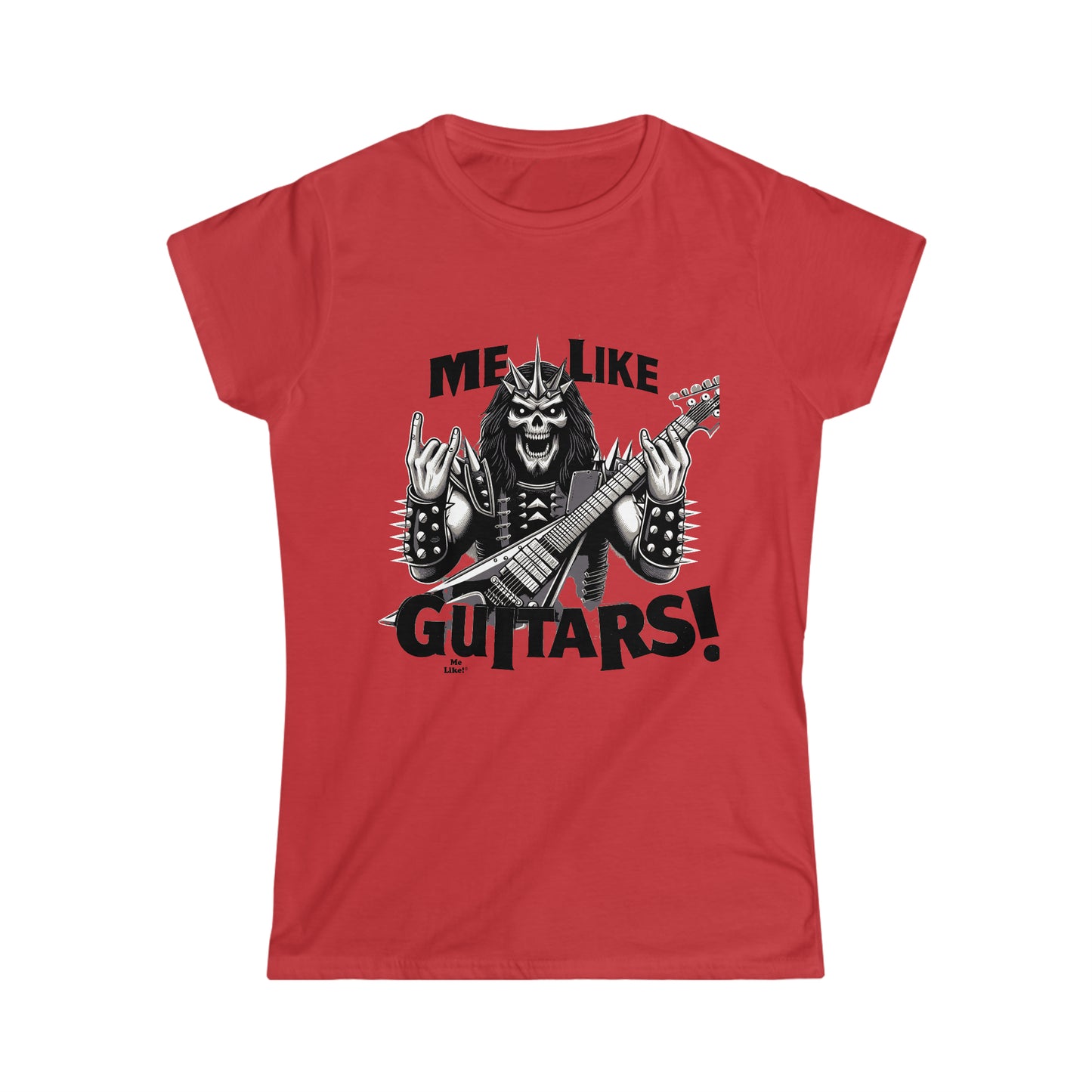 Me Like Guitars! - Women's Softstyle Tee - Heavy Metal #1