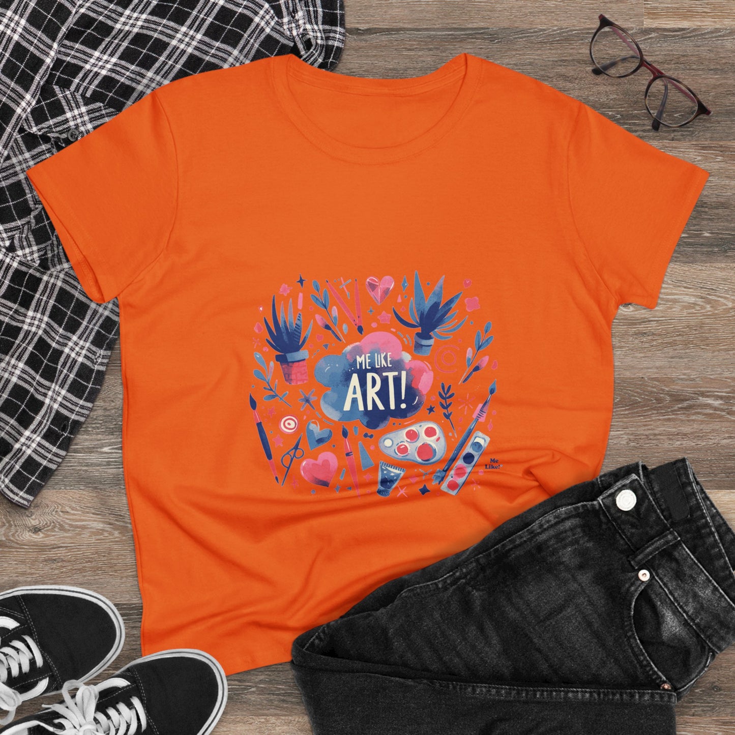 Me Like Art - Women's Heavy Cotton Tee - (Art #3)