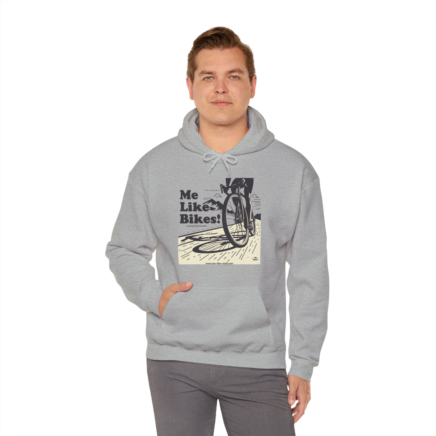 Unisex Heavy Blend™ Hooded Sweatshirt - Me Like Bikes! (RB #2)