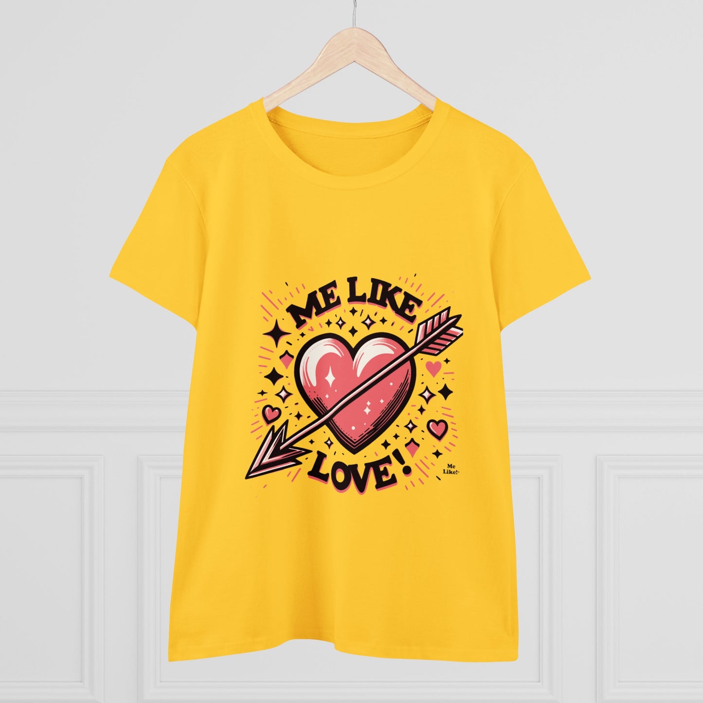 Me Like Love! - Women's Heavy Cotton Tee - (Love #2)