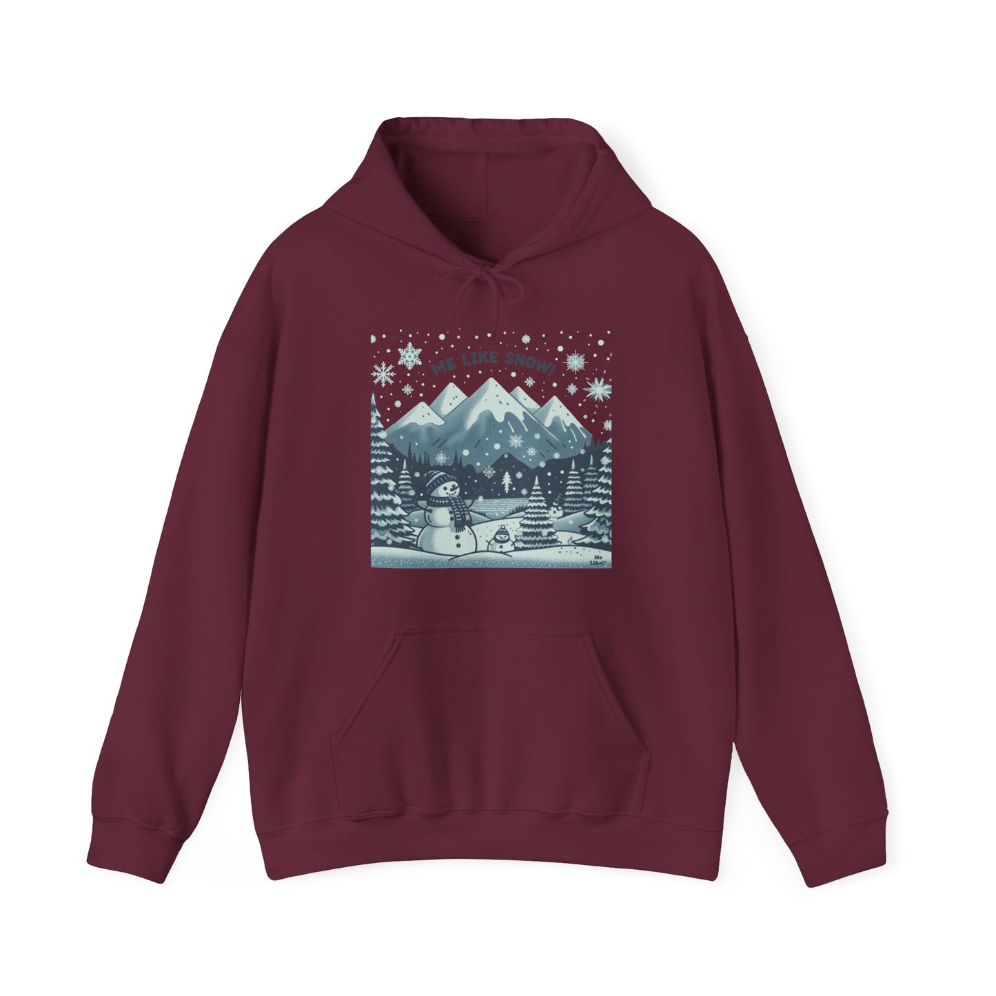 Me Like Snow! - Unisex Heavy Blend™ Hooded Sweatshirt - (Snowman #1)