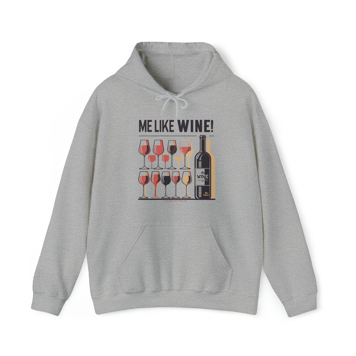 Unisex Heavy Blend™ Hooded Sweatshirt - Me Like Wine! (#1)