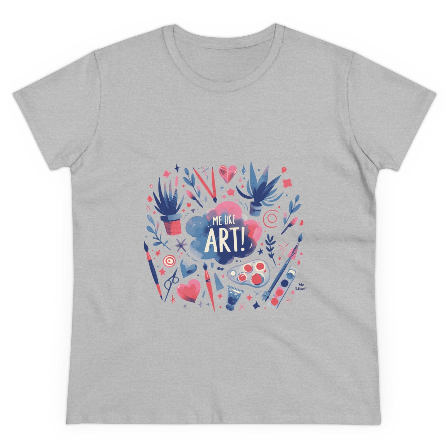 Me Like Art - Women's Heavy Cotton Tee - (Art #3)