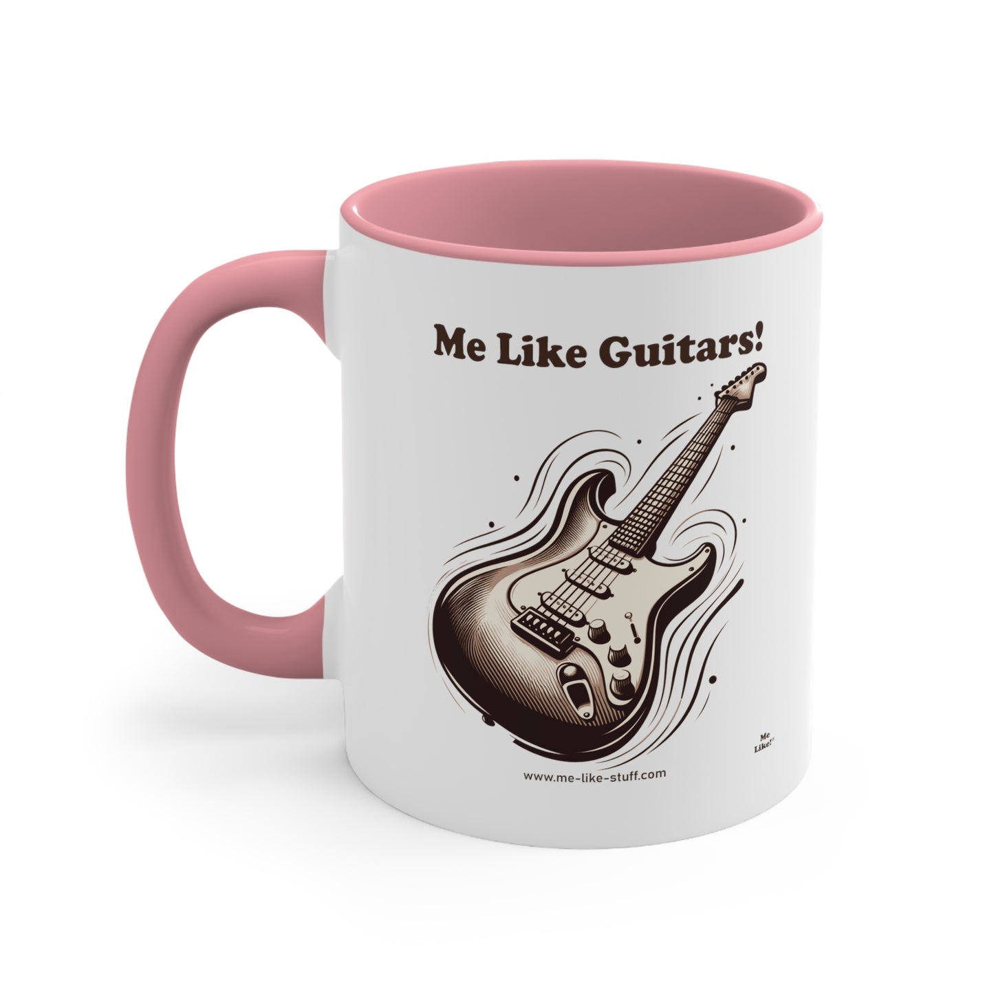 Accent Coffee Mug, 11oz - Me Like Guitars! (Electric #3)