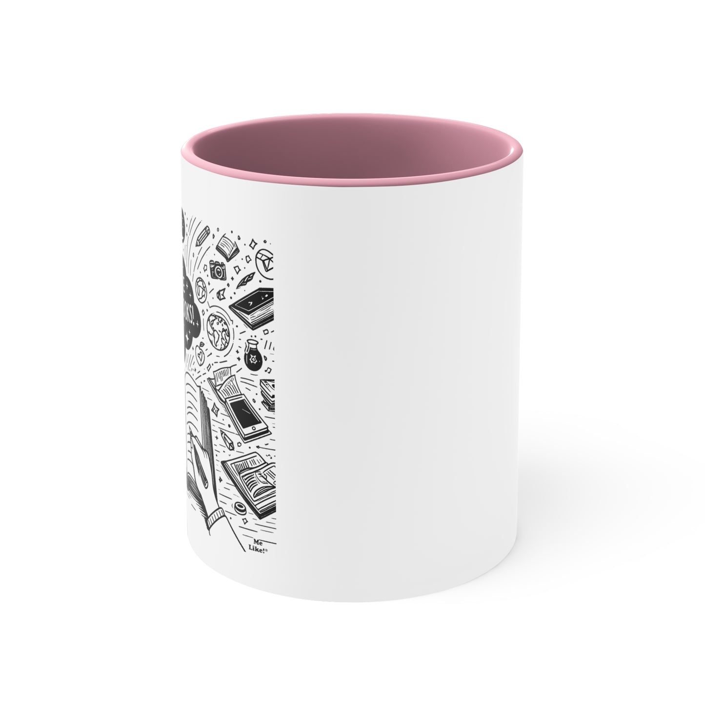 Me Like Books! - Accent Coffee Mug, 11oz - (Books #3)
