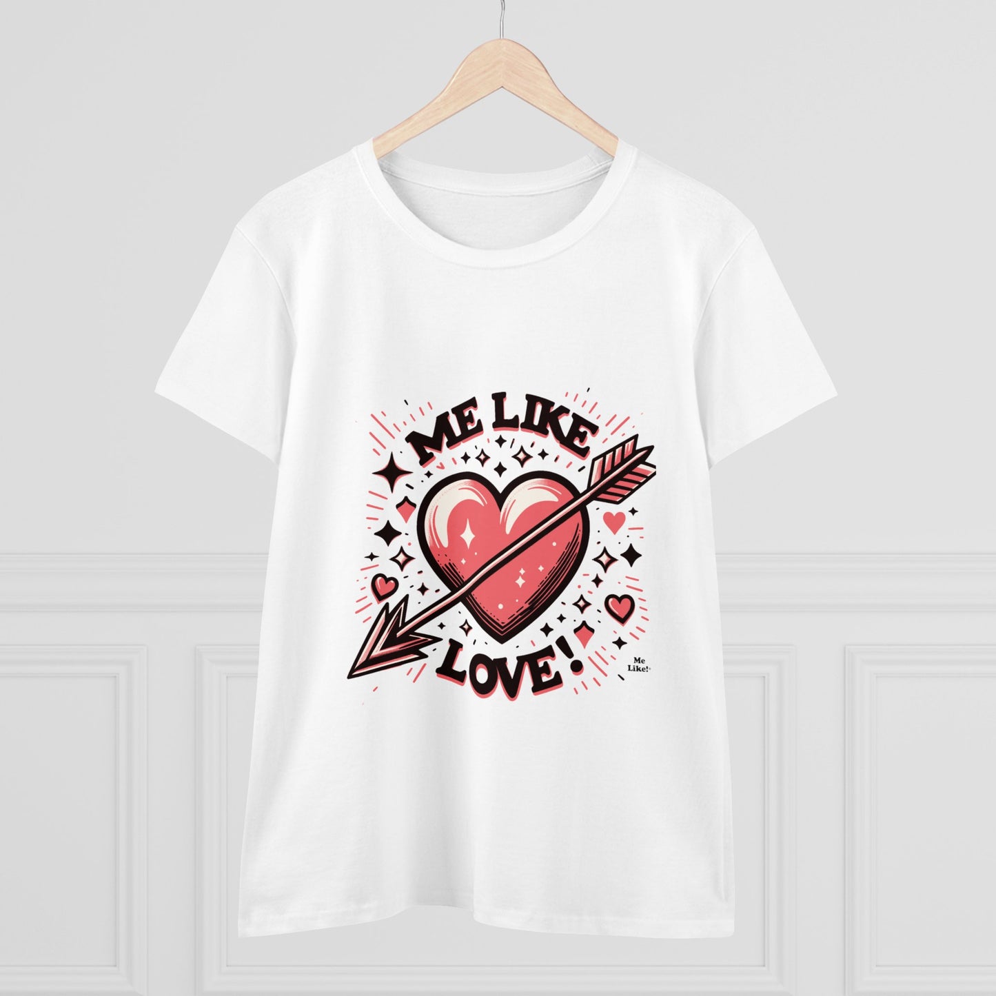 Me Like Love! - Women's Heavy Cotton Tee - (Love #2)