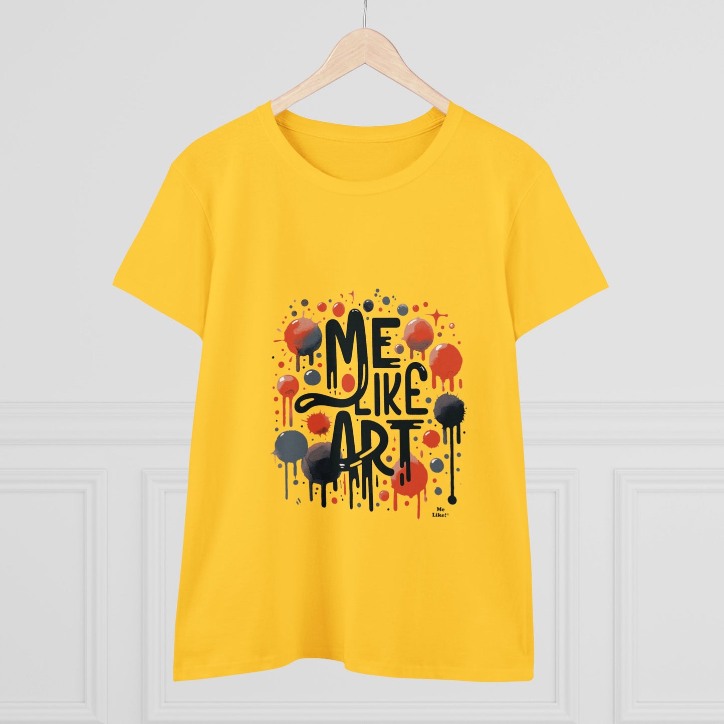 Me Like Art - Women's Heavy Cotton Tee - (Art #2)