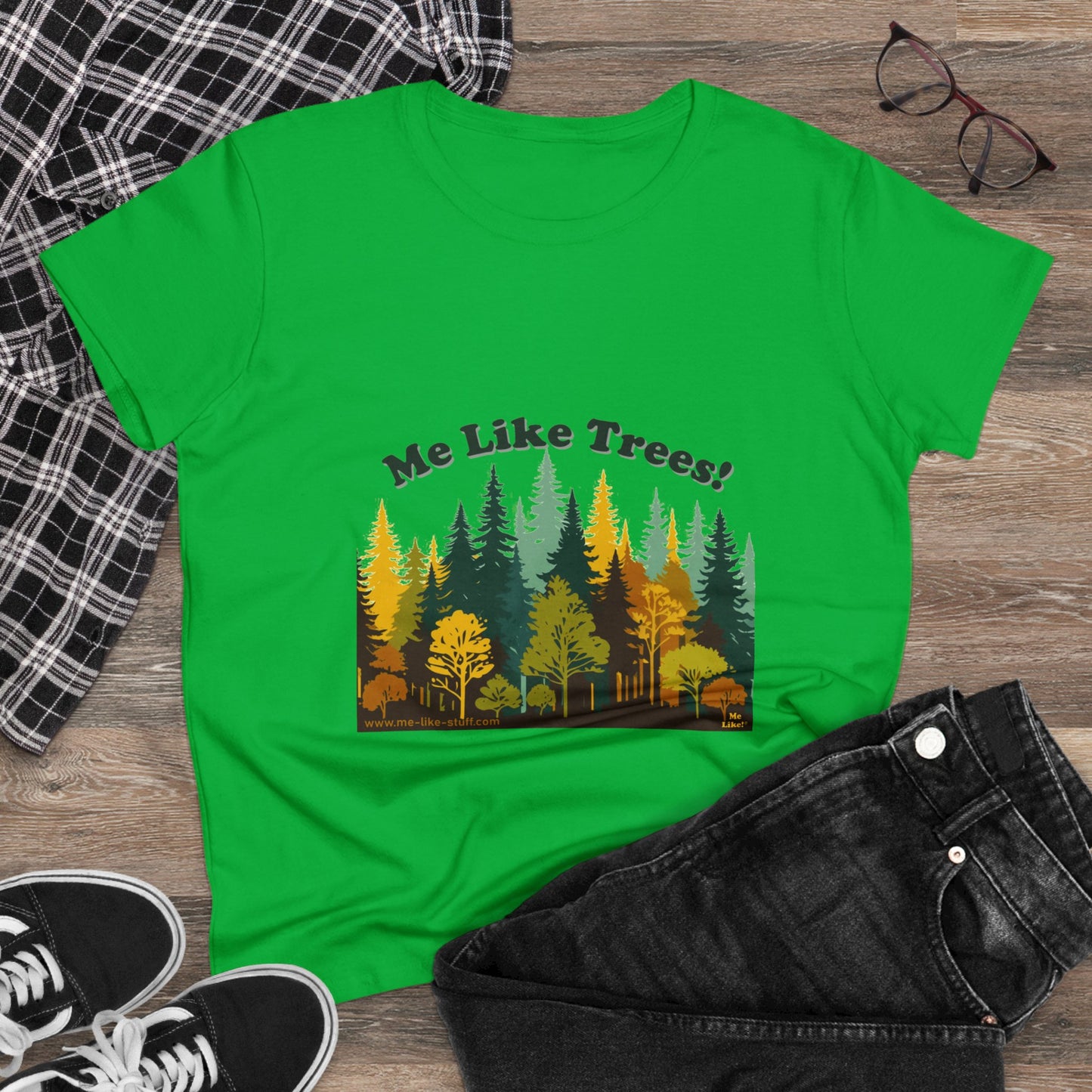 Women's Heavy Cotton Tee - Me Like Trees! (#2)