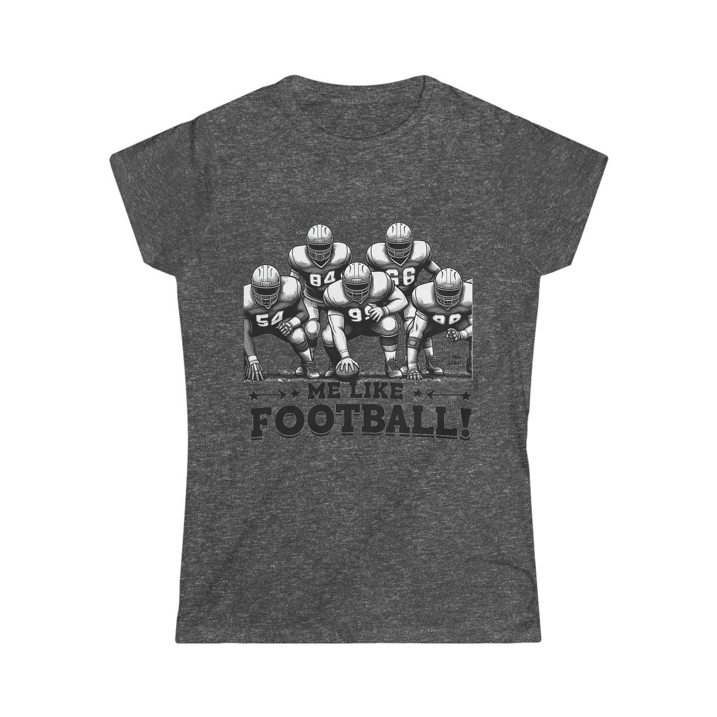 Me Like Football! - Women's Softstyle Tee - (Football #2)