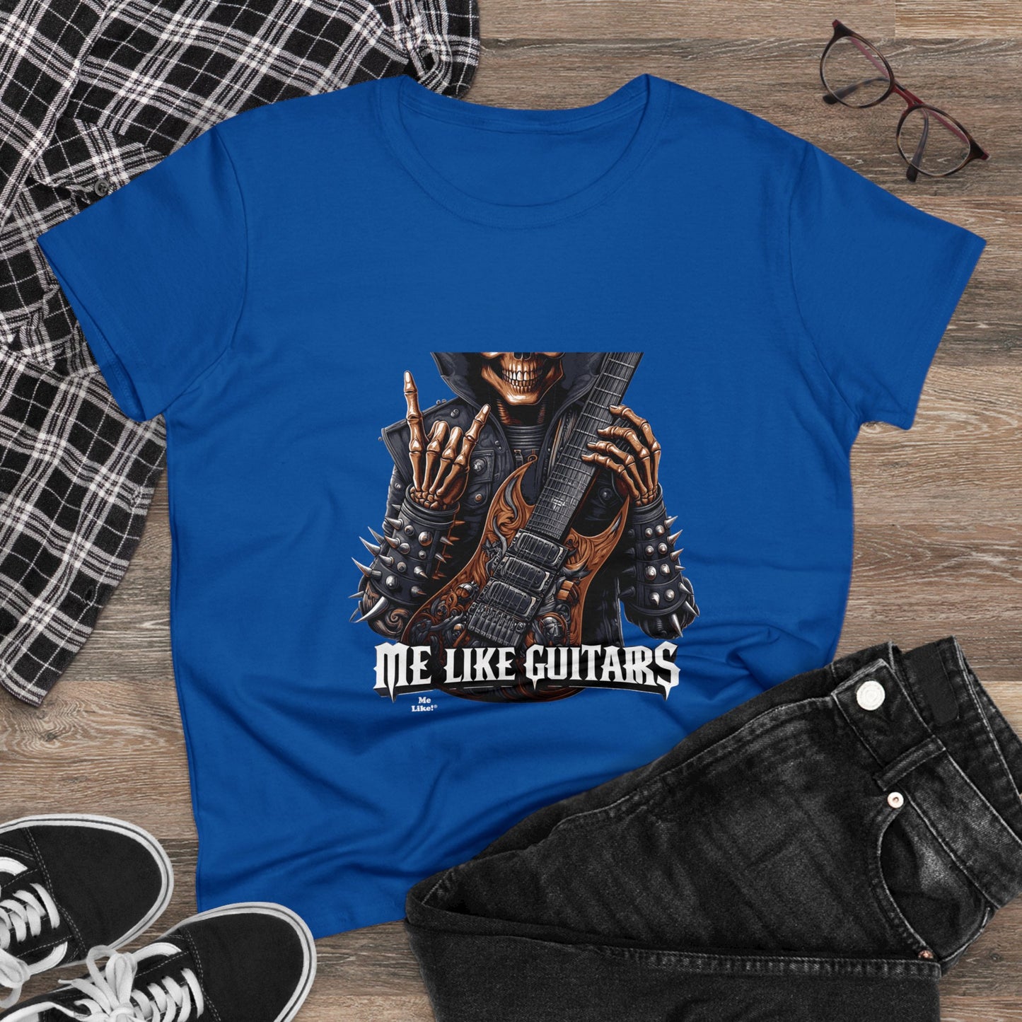 Me Like Guitars! - Women's Cotton Tee - Heavy Metal #2
