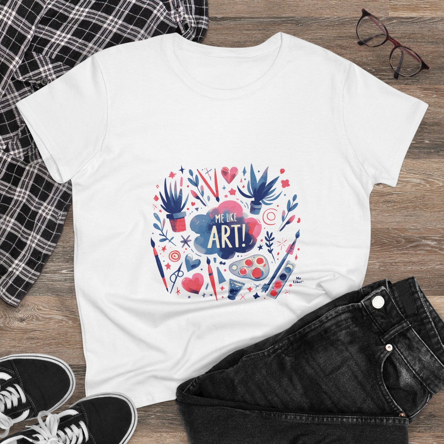 Me Like Art - Women's Heavy Cotton Tee - (Art #3)