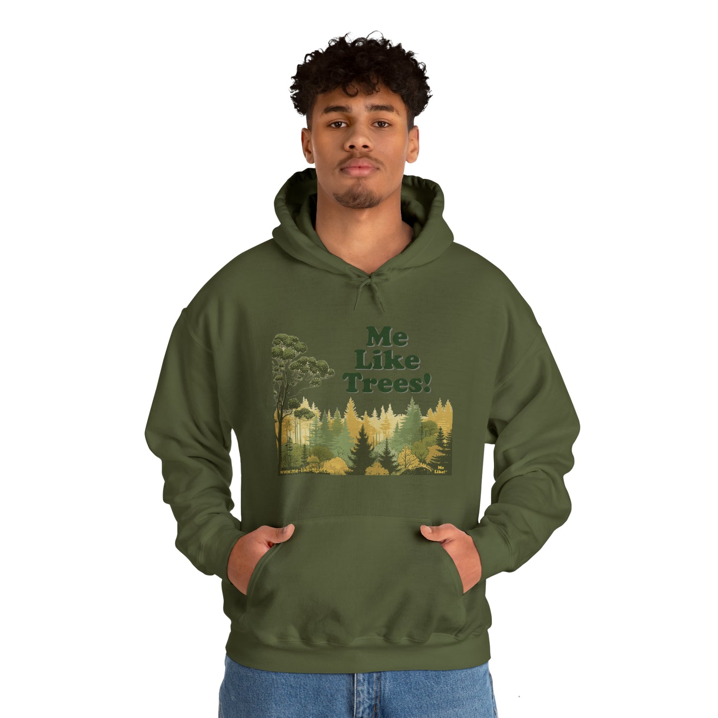 Unisex Heavy Blend™ Hooded Sweatshirt - Me Like Trees! (#1)
