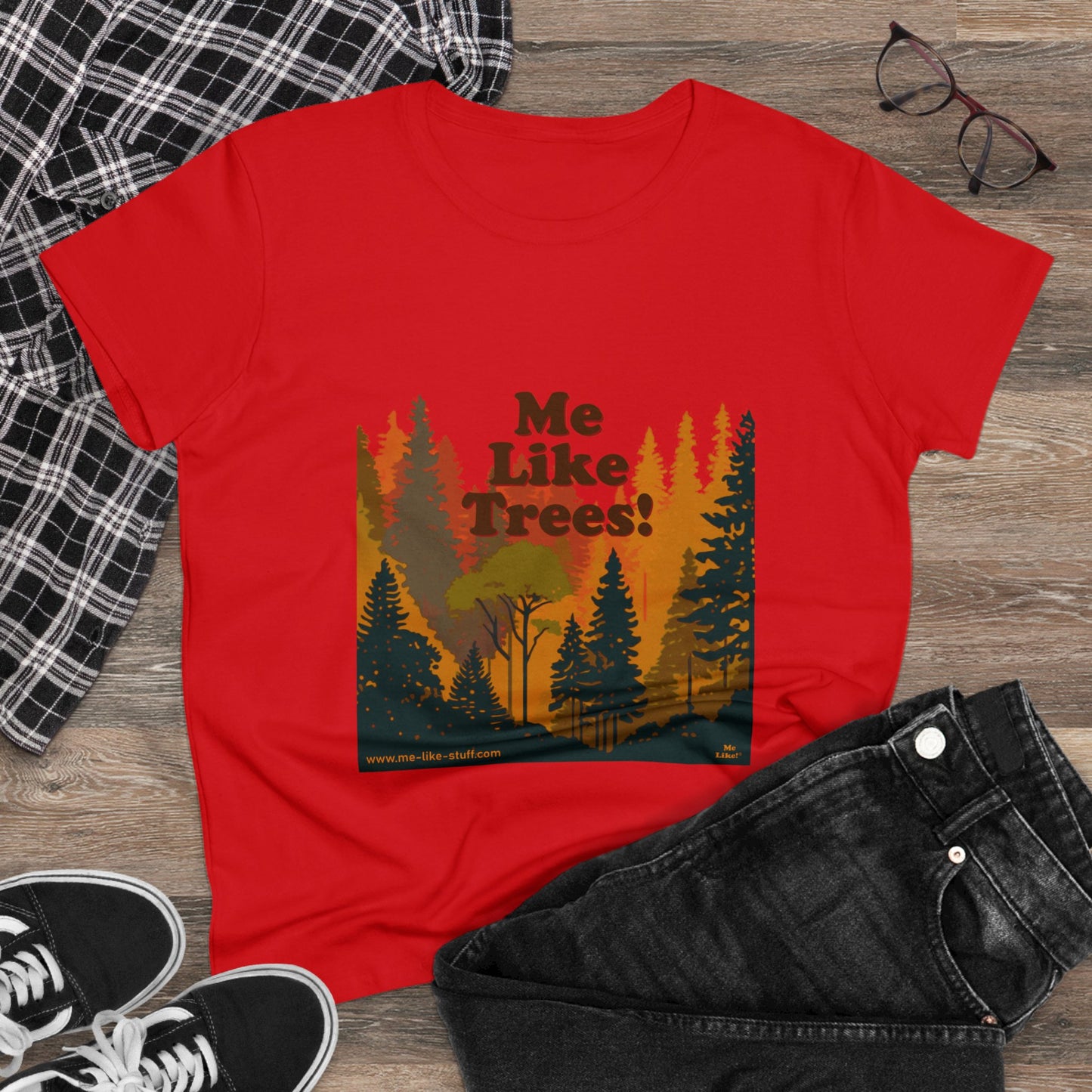 Women's Heavy Cotton Tee - Me Like Trees! (#3)
