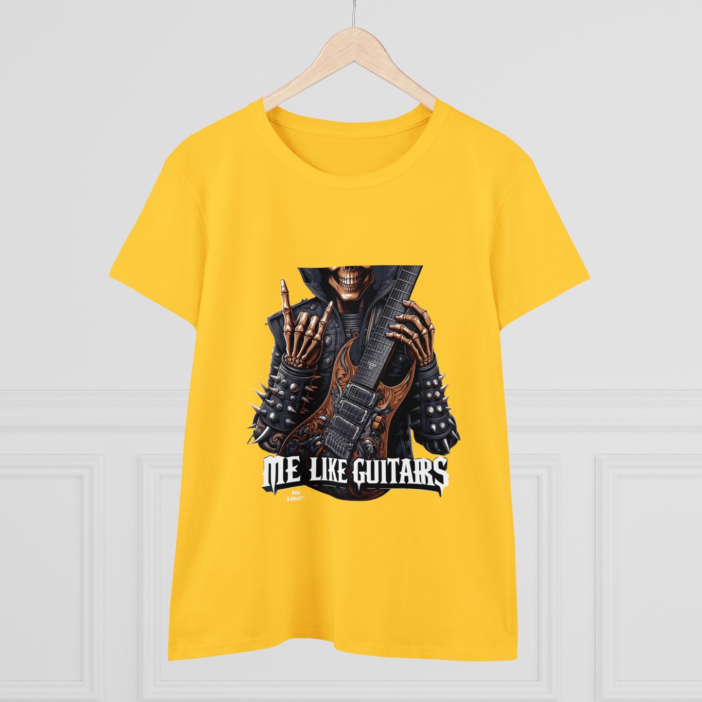 Me Like Guitars! - Women's Cotton Tee - Heavy Metal #2
