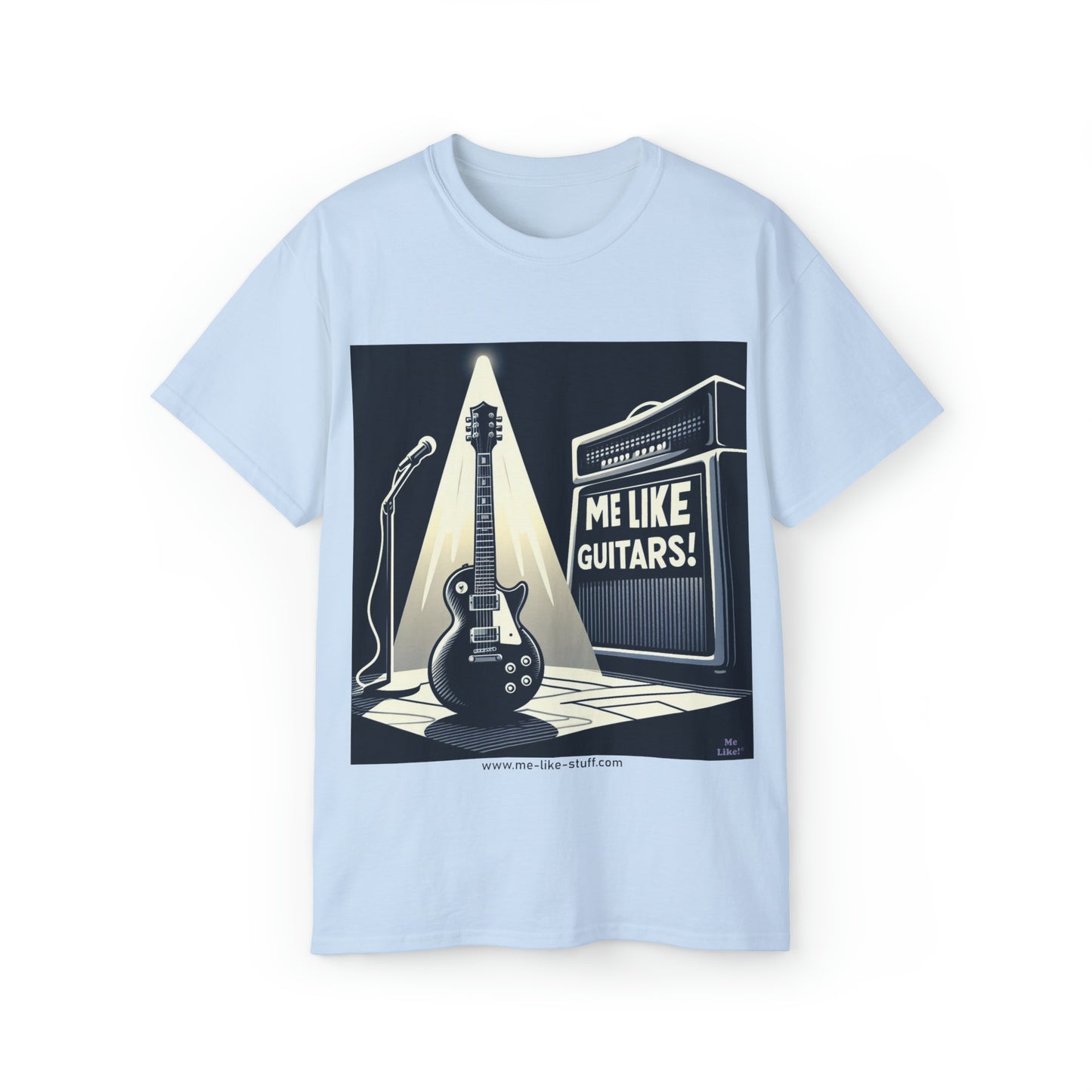 Unisex Ultra Cotton Tee - Me Like Guitars! (electric #1)