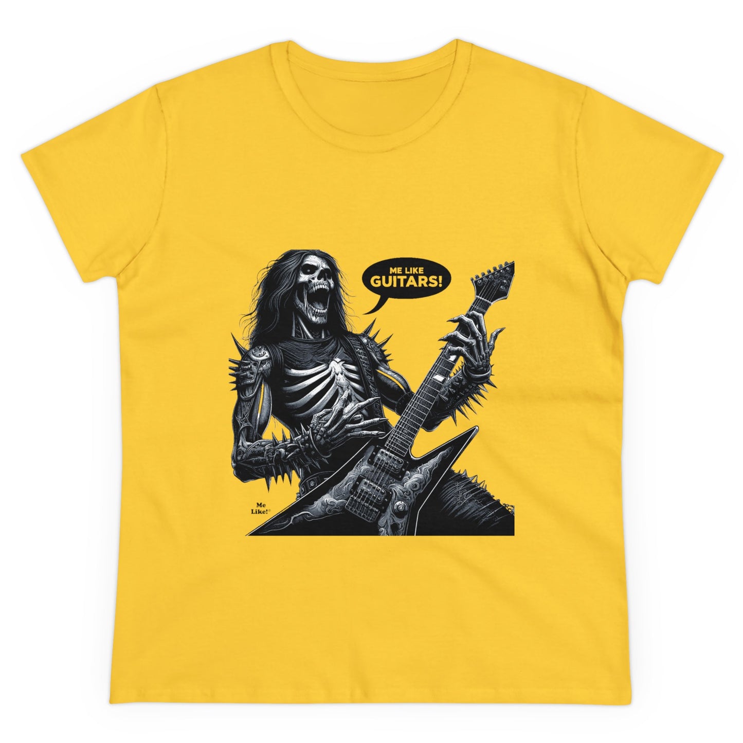 Me Like Guitars! - Women's Cotton Tee - Heavy Metal #4