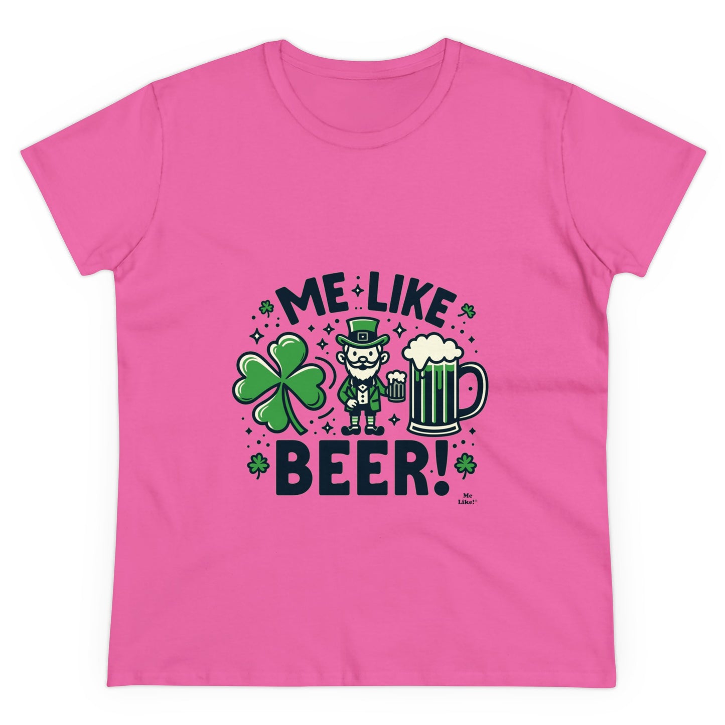 Me Like Beer! - Women's Heavy Cotton Tee - (St. Patrick's Day #2)