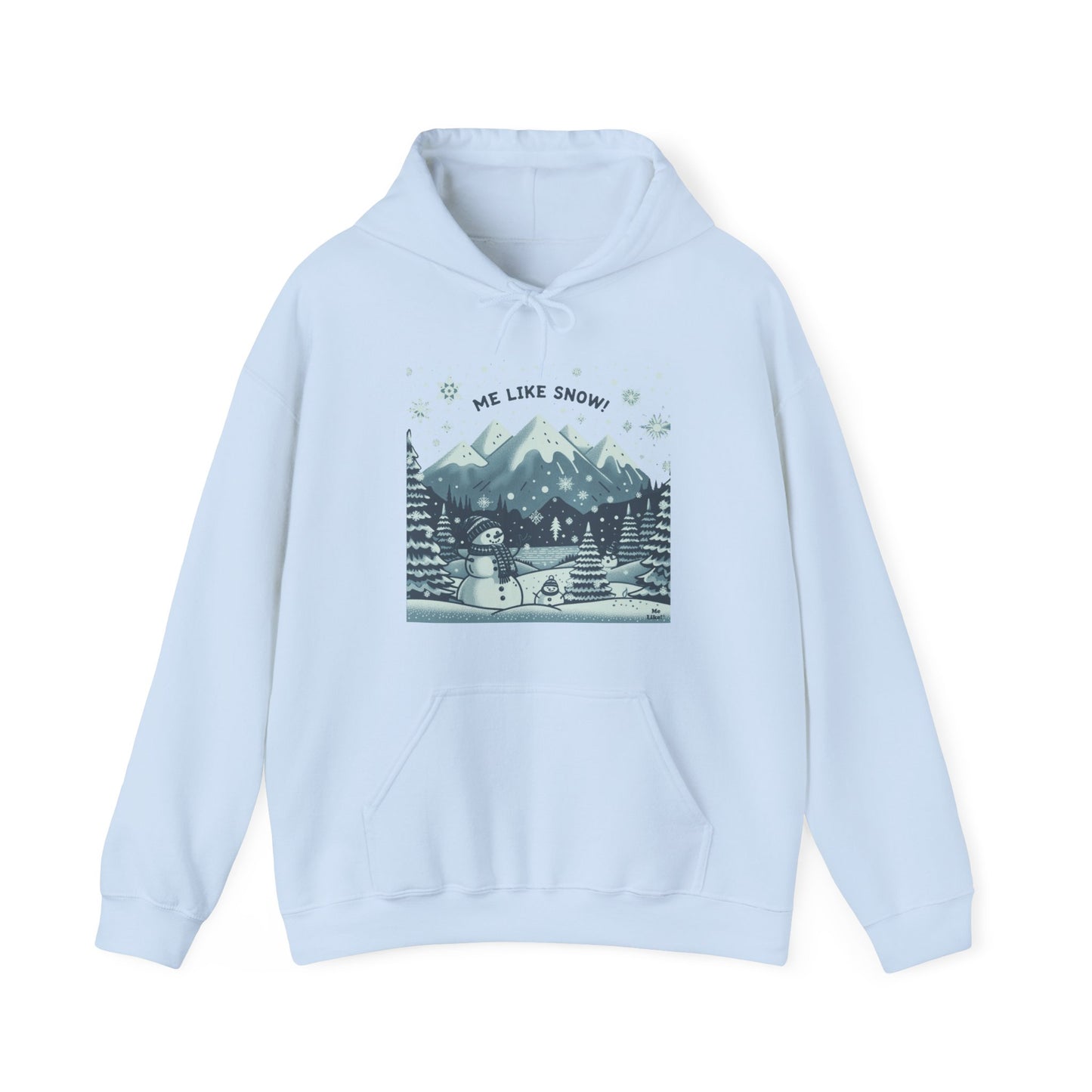 Me Like Snow! - Unisex Heavy Blend™ Hooded Sweatshirt - (Snowman #1)